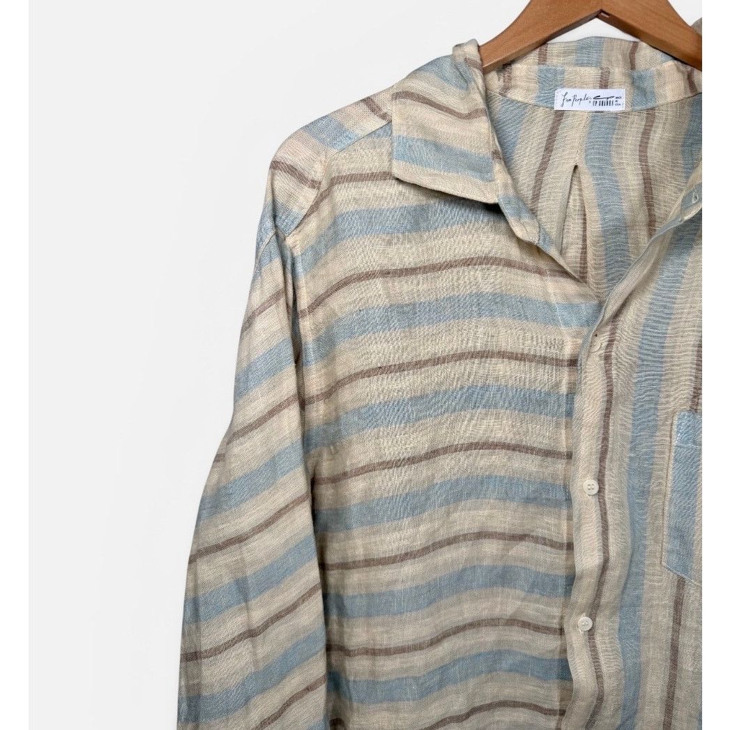 CP Shades NWOT CP Shades Mixed Plaid Linen Double Cloth Top size L Size L / US 10 / IT 46 - 11 Thumbnail