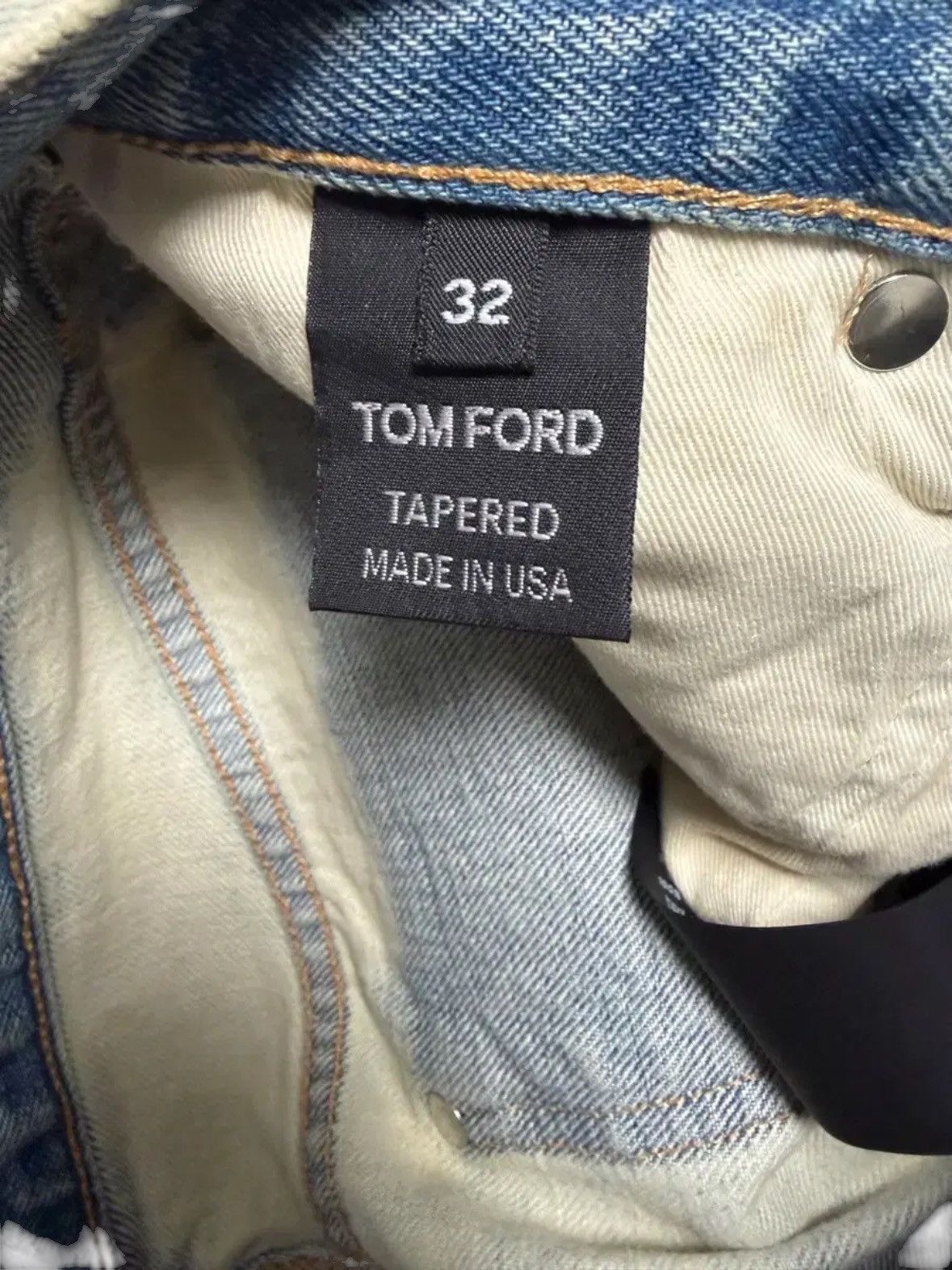 Tom Ford Tom Ford Bleached Washed Tapered Fit Denim Pants Size US 32 / EU 48 - 5 Thumbnail