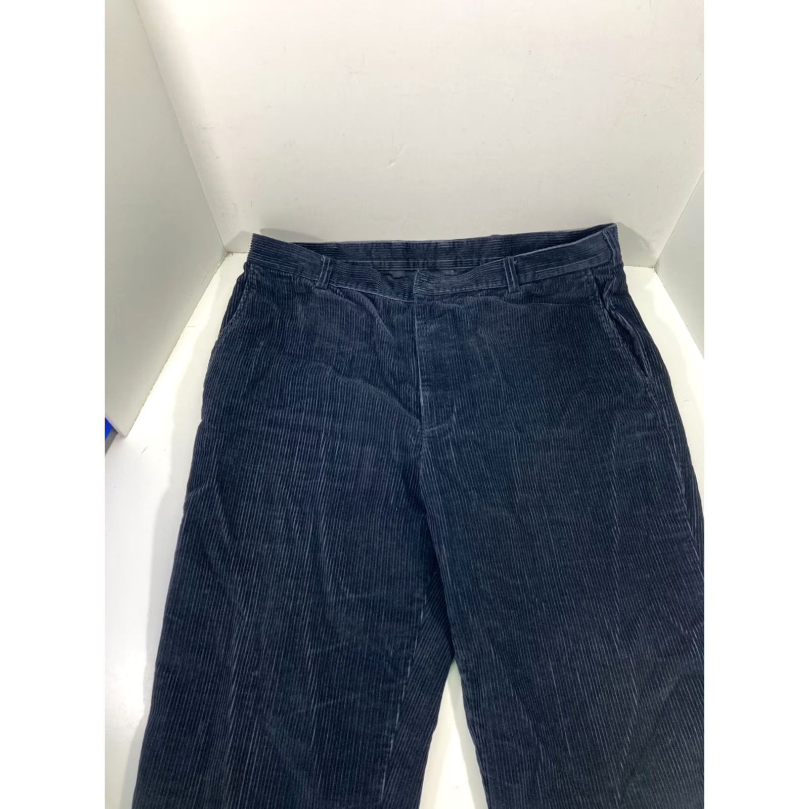 Jos. A. Bank Jos A Bank Chino Pants Mens 40X32 Blue Corduroy Cotton Straight Leg Pockets Size US 40 / EU 56 - 4 Thumbnail