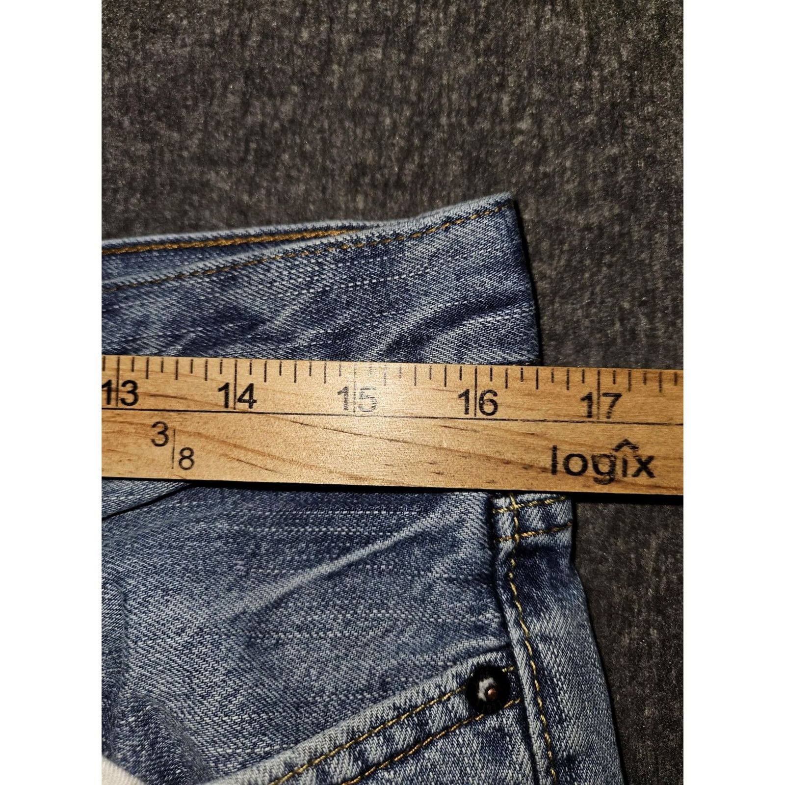 American Eagle Outfitters American Eagle Outfitters Relaxed Straight Jeans Mens 32x34 Light Wash Denim Blue 5-Pocket Size US 32 / EU 48 - 5 Thumbnail