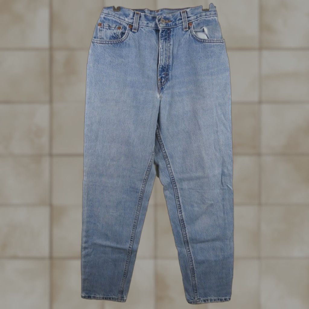 Levi's VINTAGE Levi's 550 Jeans 8 Miss R Denim Blue Bootcut 32 Inseam 28 Waist Men Size 28" / US 6 / IT 42 - 1 Thumbnail