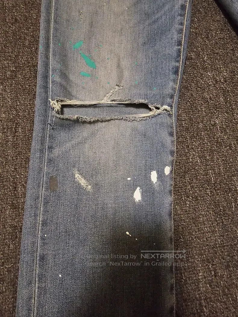 Amiri Amiri Distressed Denim Jeans With Paint Splatter. Size US 30 / EU 46 - 2 Thumbnail