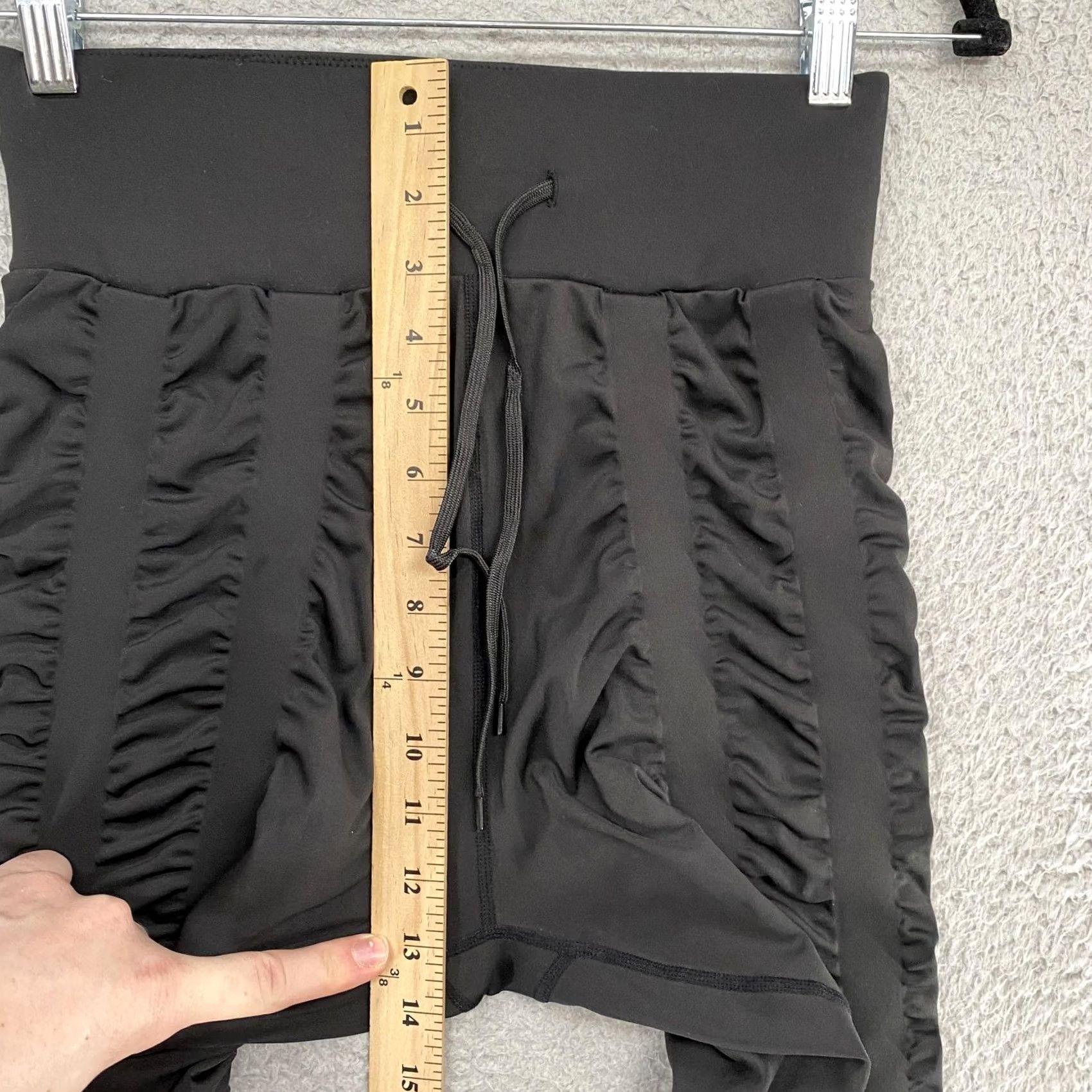 Vintage VINTAGE SKINNIFY Leggings Womens Large Black High Rise Ruched Harem Shaping Jogger Size 36" / US 14 / IT 50 - 5 Thumbnail