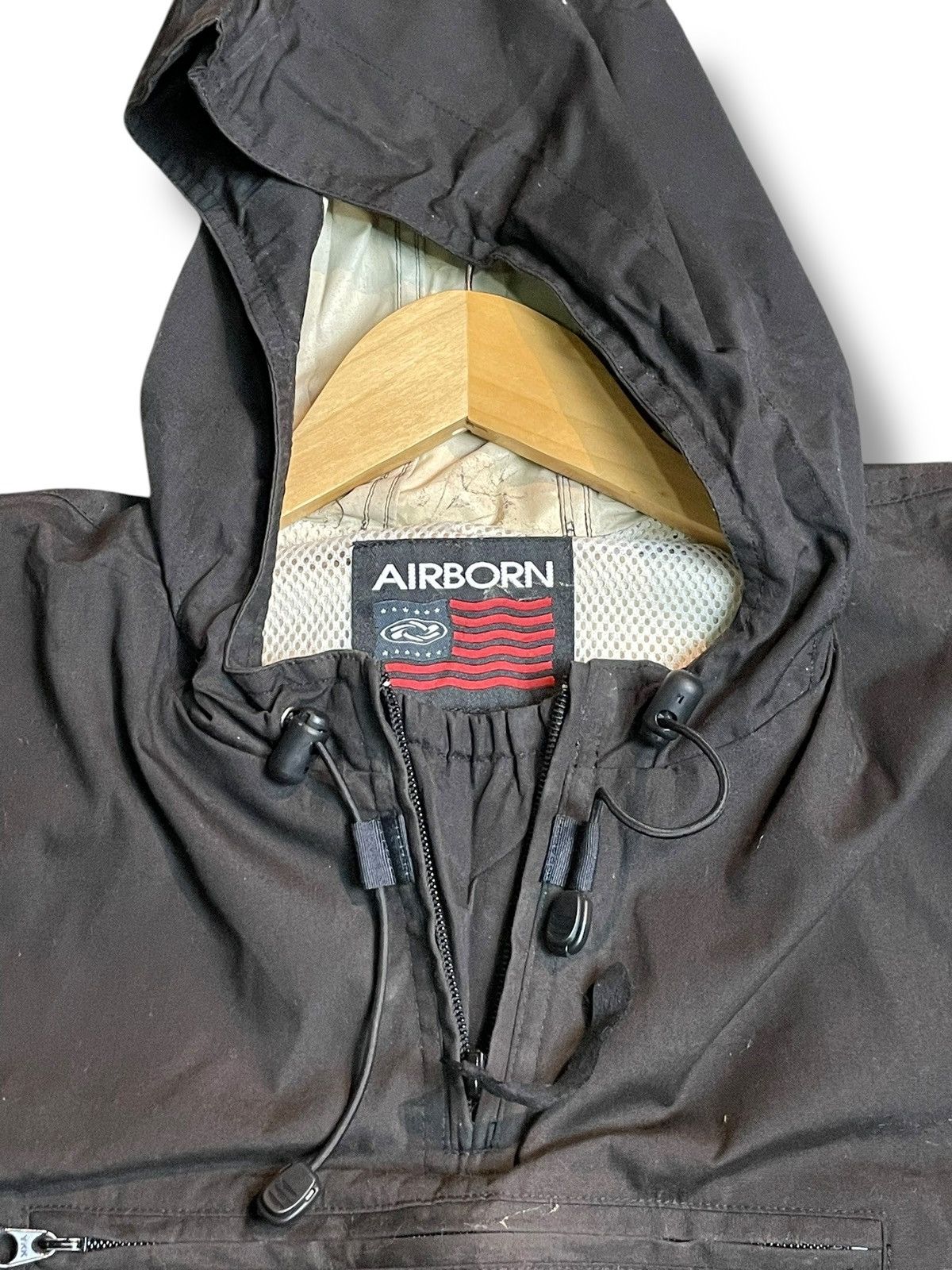 Japanese Brand × Vintage Airborn x Vintage Hooded Windbreaker (26) Size US M / EU 48-50 / 2 - 6 Thumbnail