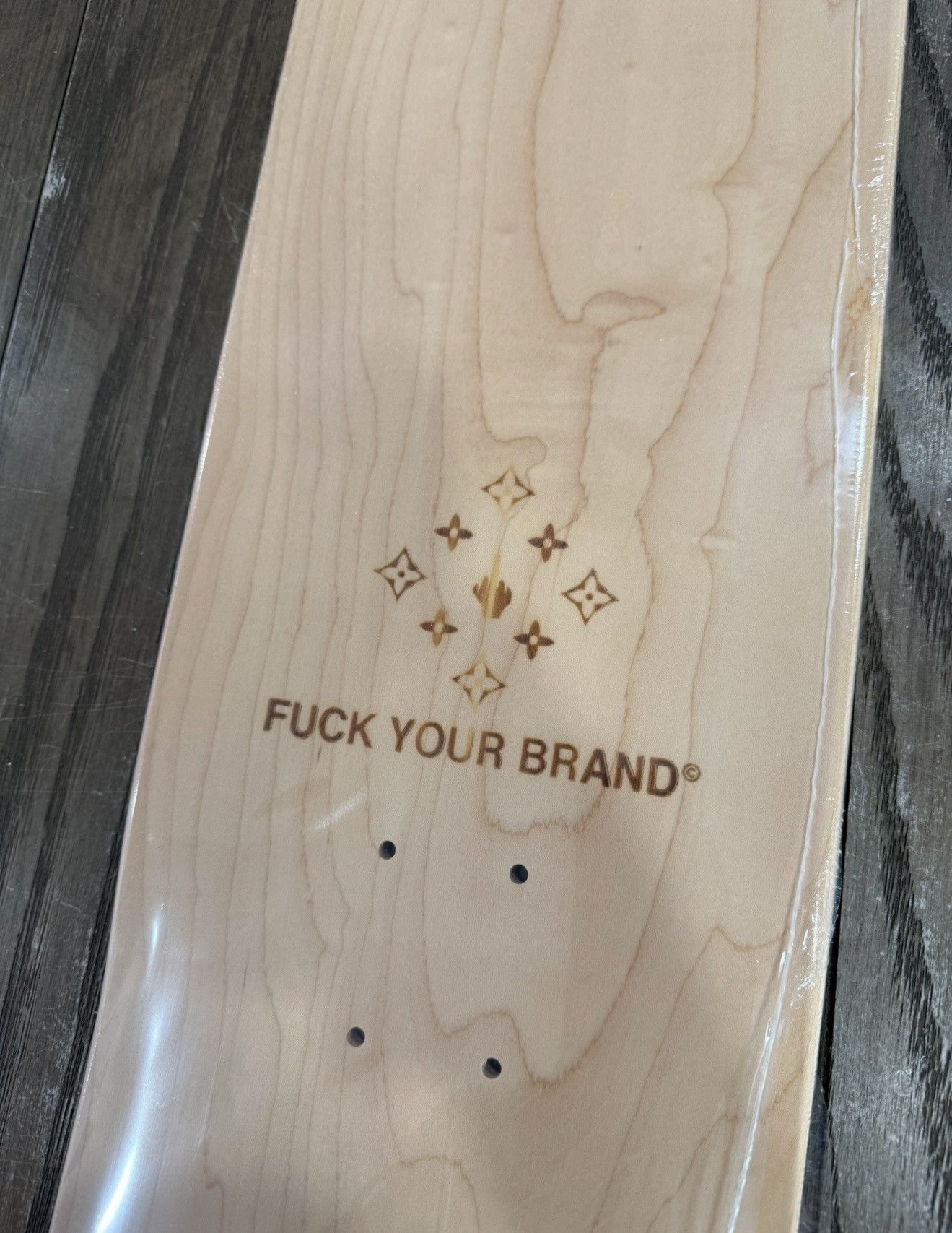 Designer 🖕🏻 FUCK YOUR BRAND Monogram Deck LV Designer Skateboard 🖕🏻 Size ONE SIZE - 4 Thumbnail