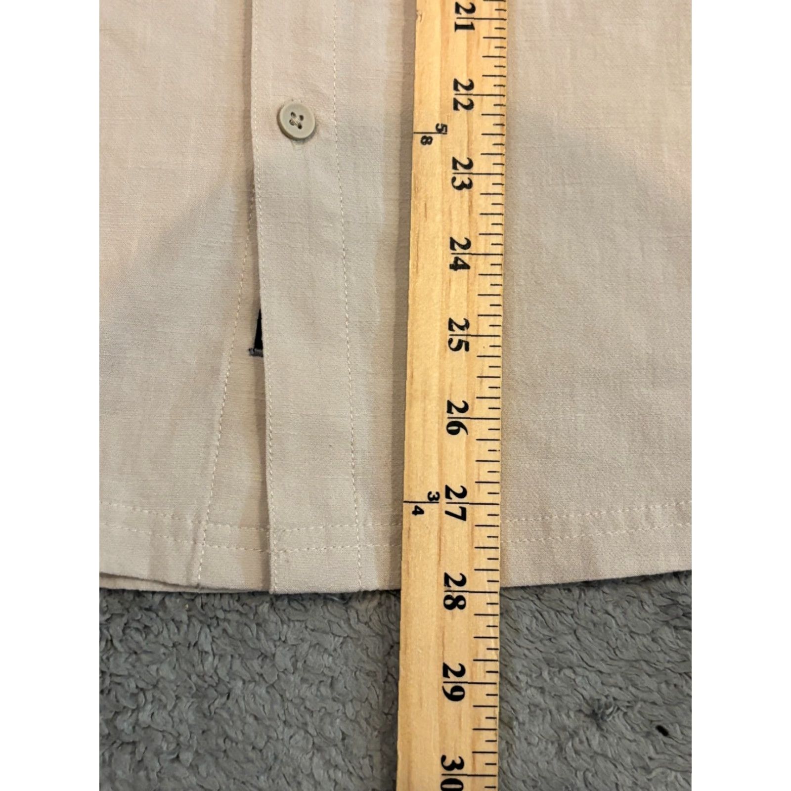 Kenneth Cole Kenneth Cole Shirt Mens Medium Beige Rayon Blend Band Collar Lightweight Office Dress Shirt Long Sleeve Button Cuff Mens Regular Prime Size US M / EU 48-50 / 2 - 4 Thumbnail