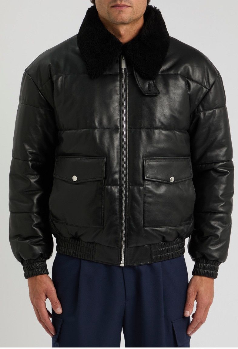 Drole De Monsieur Drole De Monsieur LEATHER BOMBER JACKET IN BLACK Size US M / EU 48-50 / 2 - 7 Thumbnail