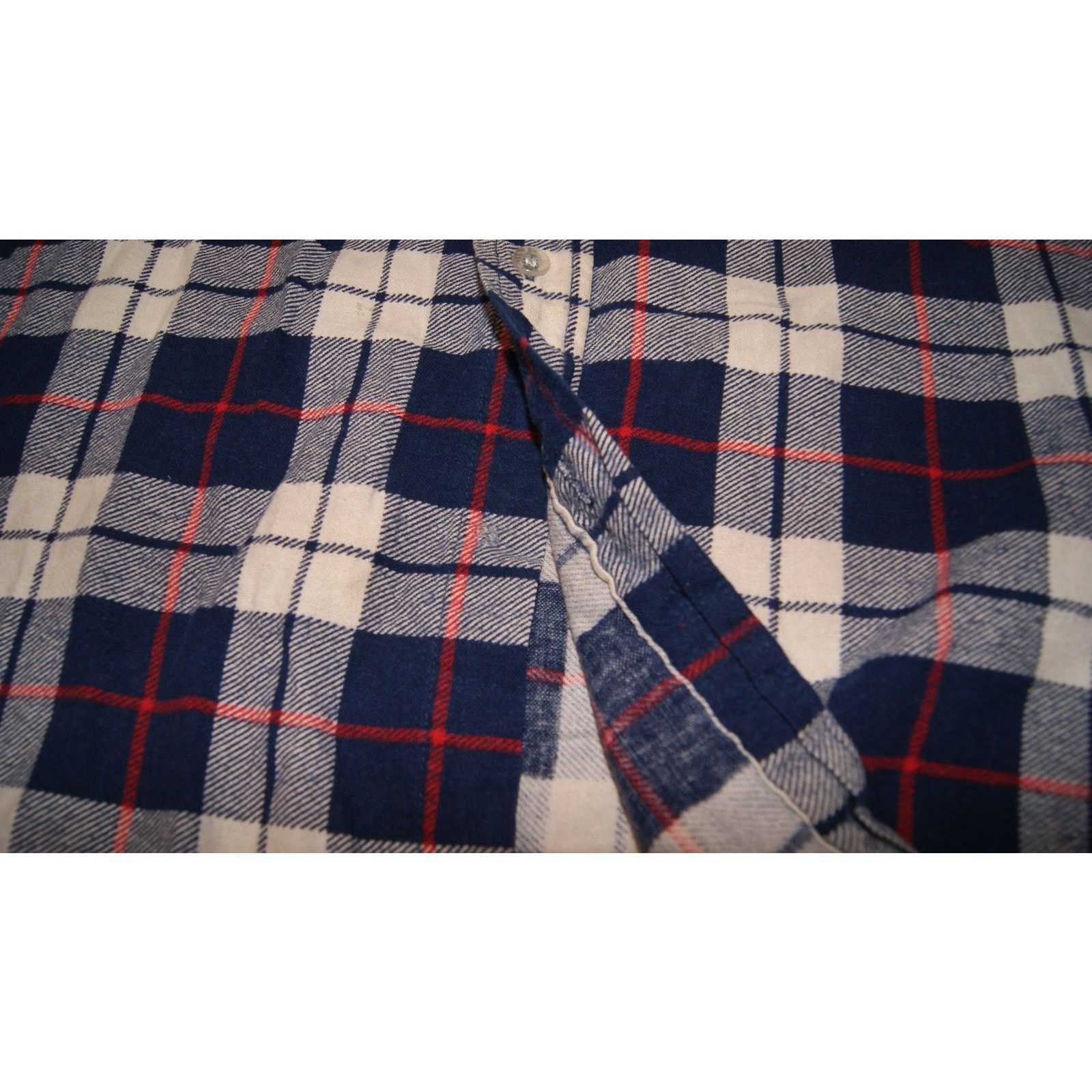 Vintage VTG Towncraft Jc Penney Blue Plaid Flannel Shirt Mens Large Size US L / EU 52-54 / 3 - 5 Thumbnail