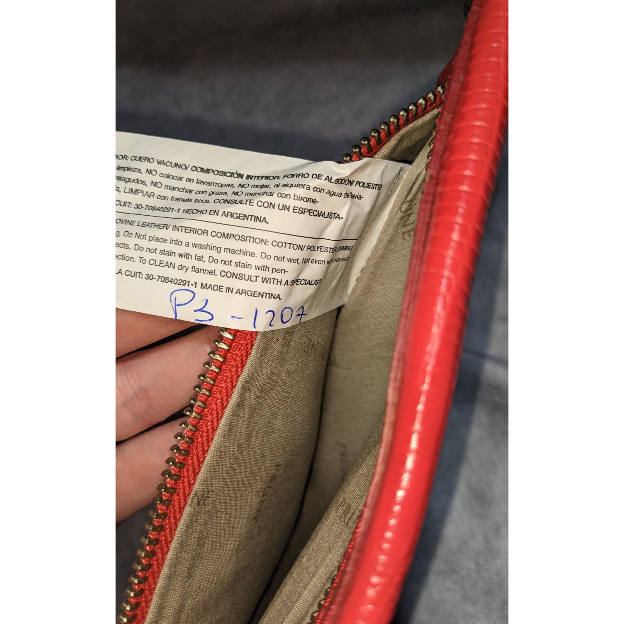 Other Prune Red Bovine Leather Wristlet Pouch Size ONE SIZE - 4 Thumbnail
