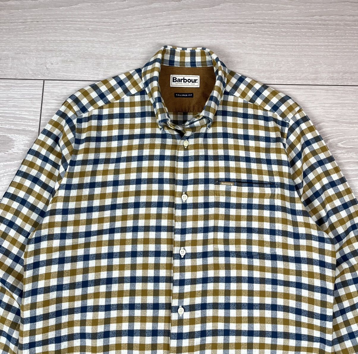 Barbour Barbour Rothe Tailored Flannel Checkered Shirt Size US M / EU 48-50 / 2 - 5 Thumbnail