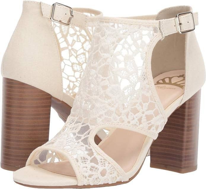 Other Fergalicious Maddox 3 Peep Toe Block Heels Maddox 3 Cream Size US 6 / IT 36 - 2 Thumbnail