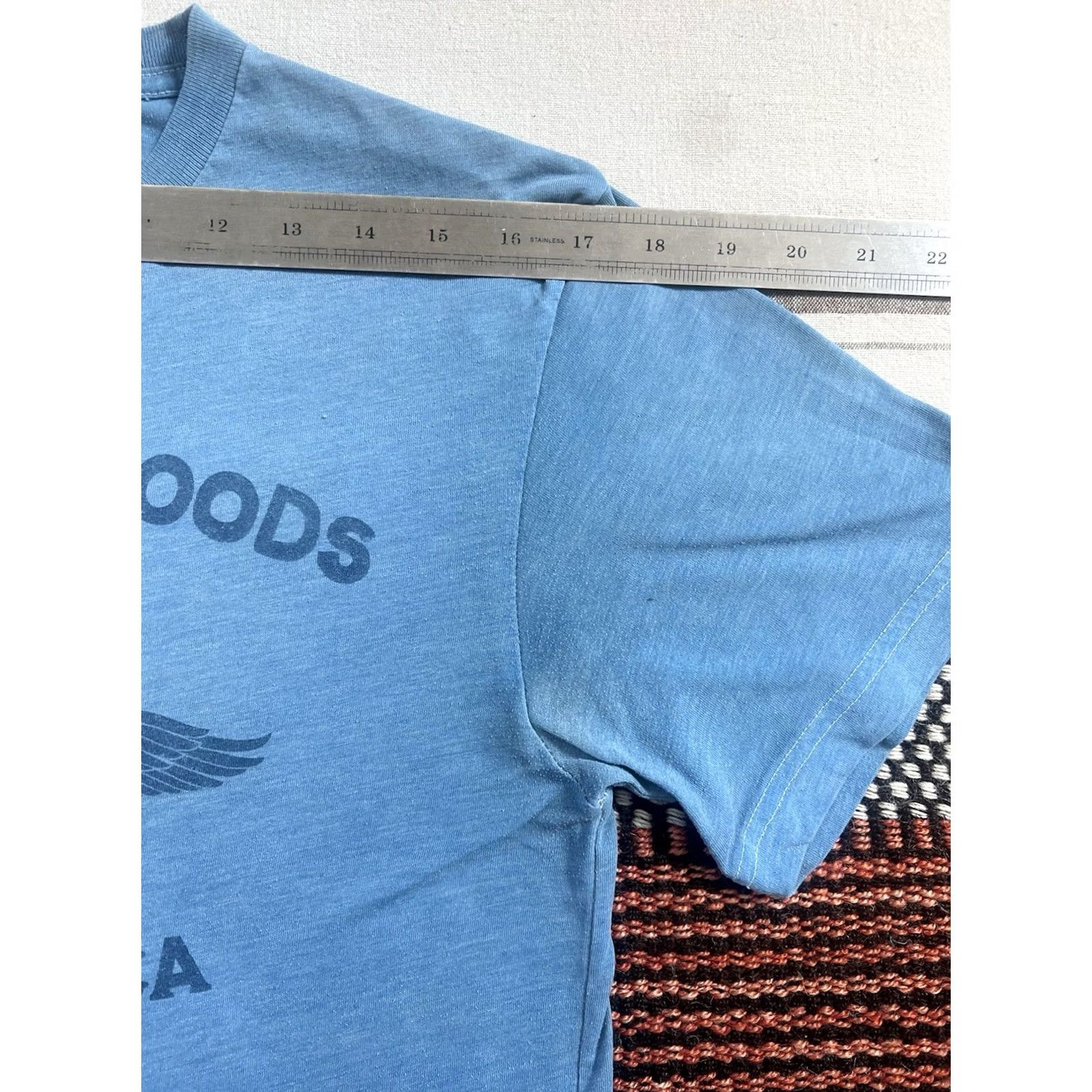 Levi's VINTAGE Levi's T-Shirt M Indigo 90s Graphic Print Logo Crew Neck Men Black? Size US M / EU 48-50 / 2 - 5 Thumbnail