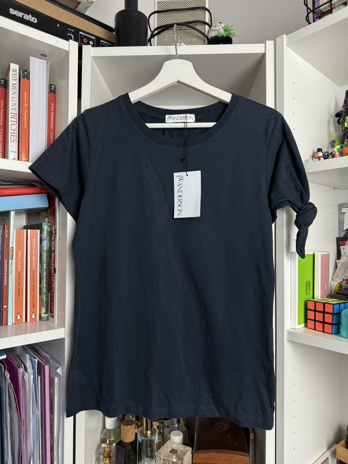 Designer × JW Anderson JW Anderson basic navy t-shirt / tee XS designer luxury rare Size XS / US 0-2 / IT 36-38 - 1 Thumbnail