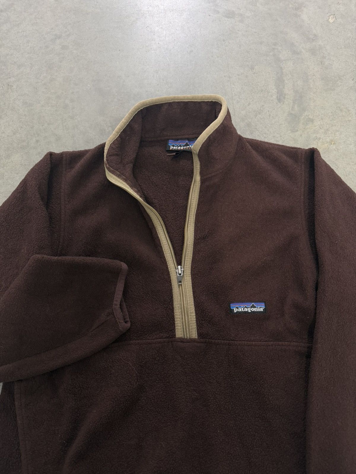 Patagonia Vintage Patagonia Synchila Quarter Zip Dark Burgundy USA 90s Size US XS / EU 42 / 0 - 2 Thumbnail