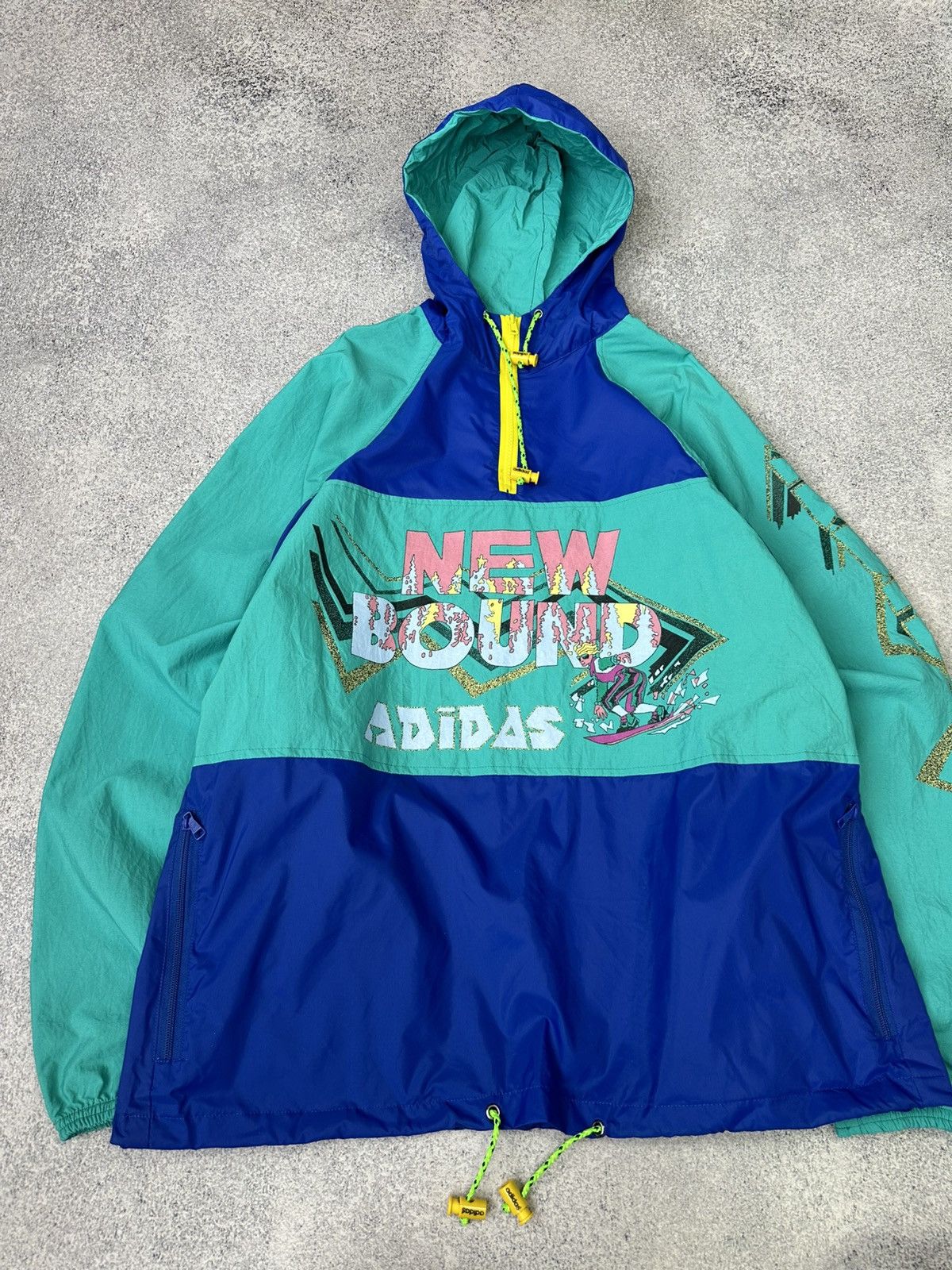 Adidas Vintage Adidas New Bound Rare Anorak Jacket Size US L / EU 52-54 / 3 - 5 Thumbnail
