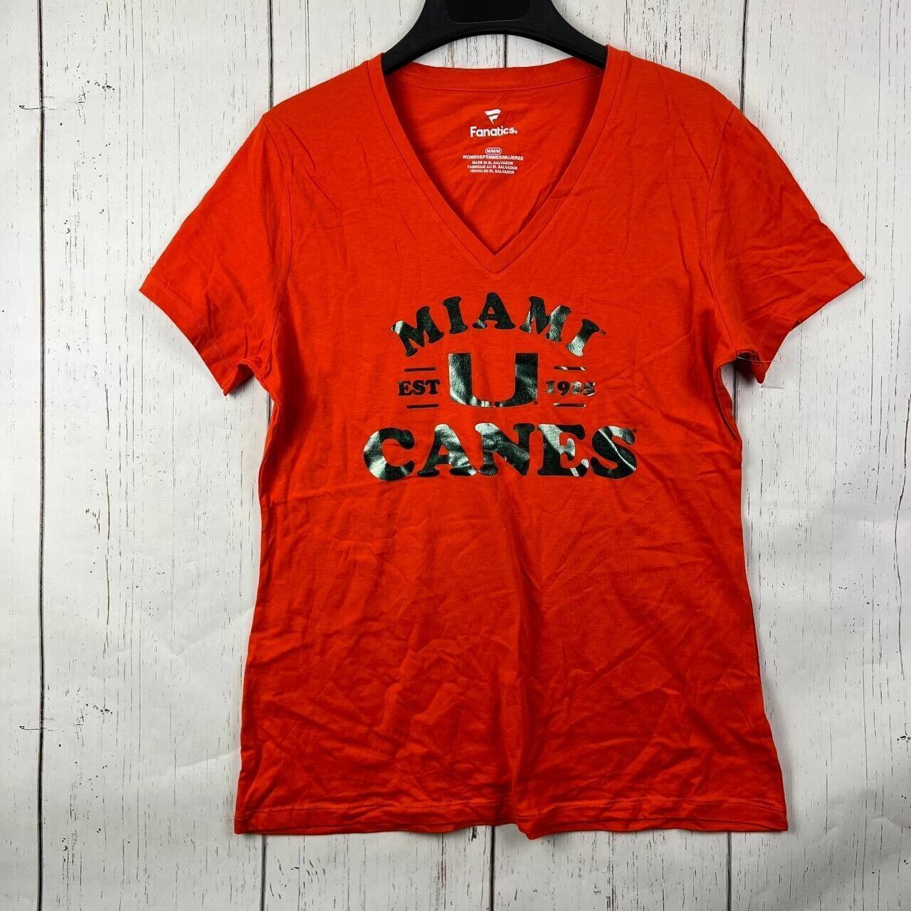 NCAA Miami Hurricanes NCAA M Fanatics Casual T-Shirt Red New Size M / US 6-8 / IT 42-44 - 1 Thumbnail
