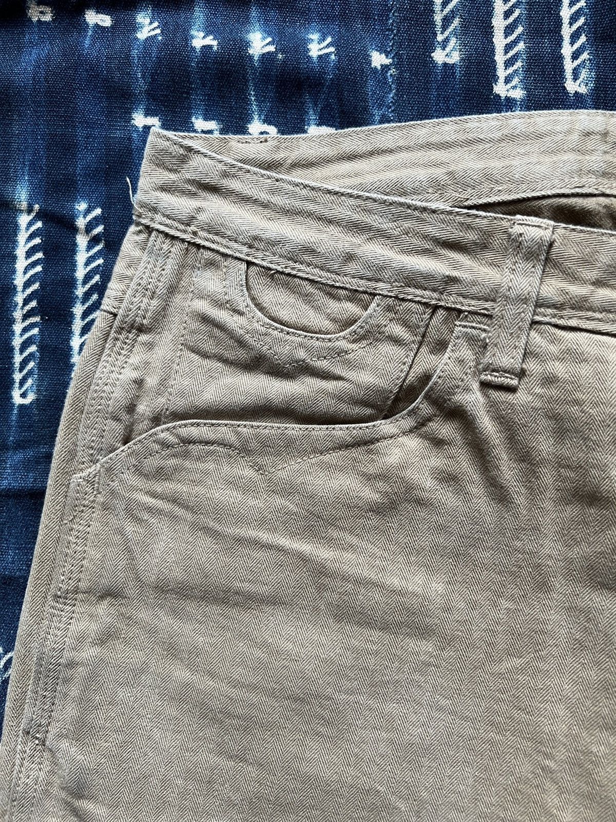 Vintage Workwear Herringbone Carpenter Pants Kapital RRL Visvim Size US 32 / EU 48 - 4 Thumbnail