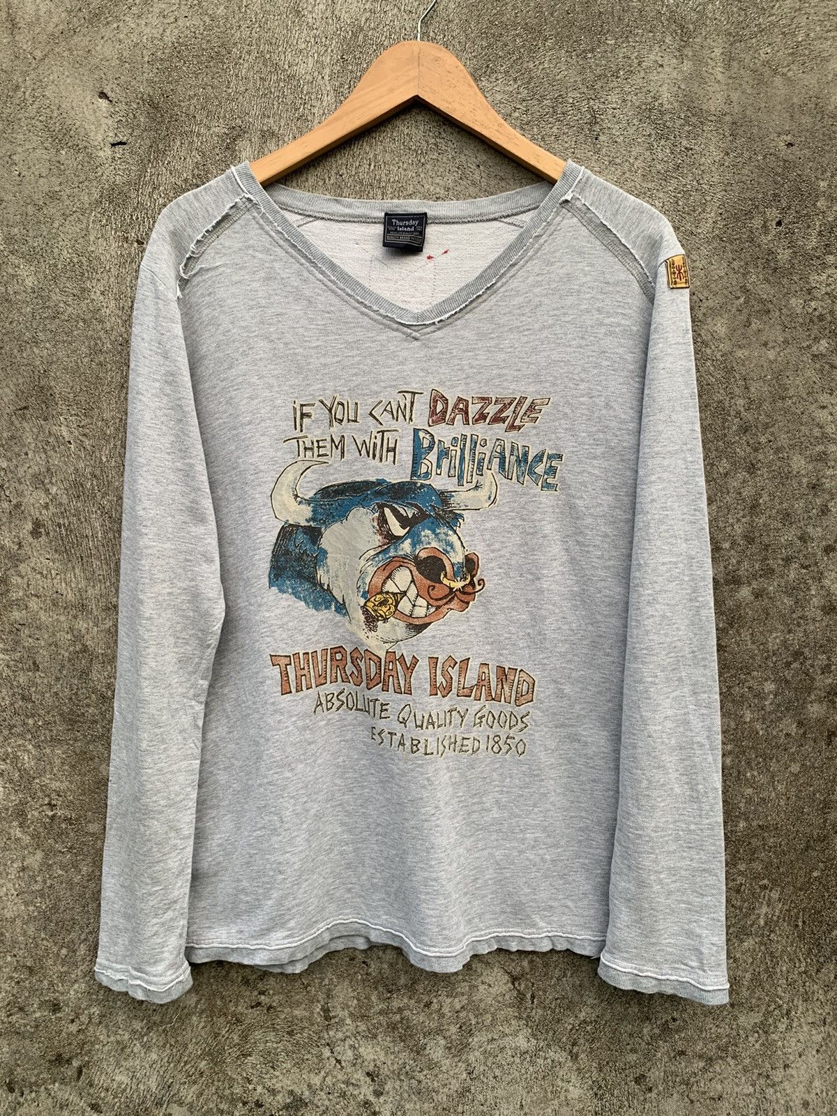 14th Addiction × Beauty Beast × KMRii Japanese brand Thursday island distressed detail longsleeve Size US M / EU 48-50 / 2 - 1 Thumbnail