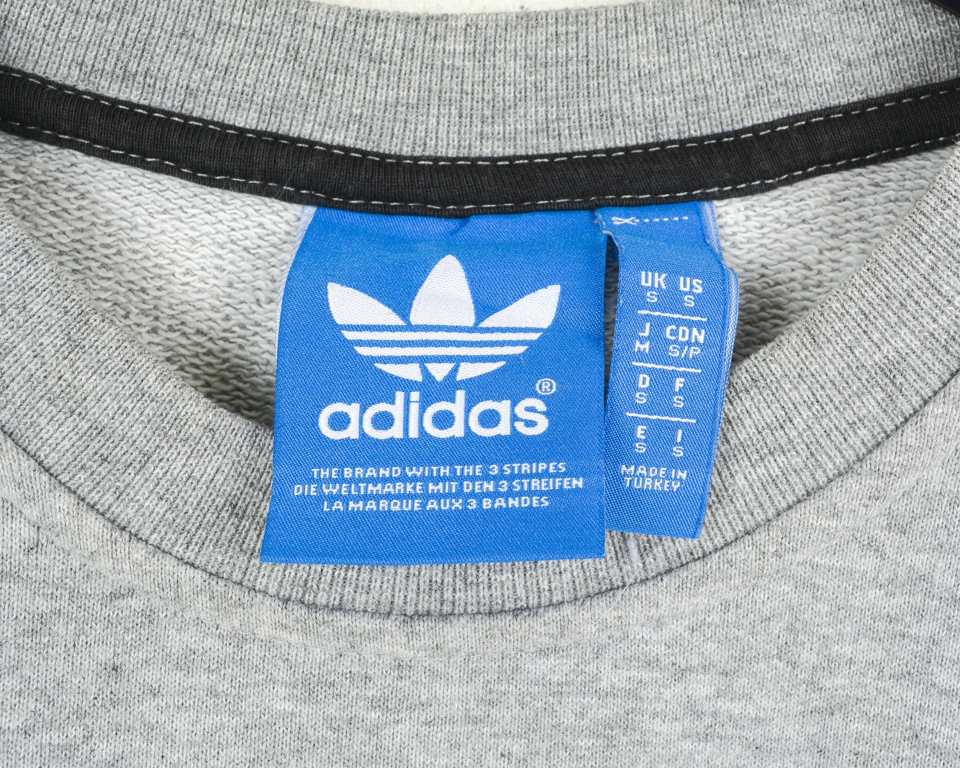 Adidas Original Men S pullover jumper sweatshirt Grey vintage Size US S / EU 44-46 / 1 - 5 Thumbnail