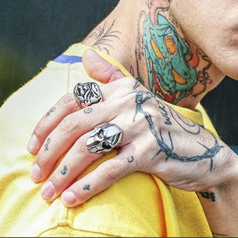 Japanese Brand × Jewelry × Vintage Mask Large Ring Size ONE SIZE - 4 Thumbnail