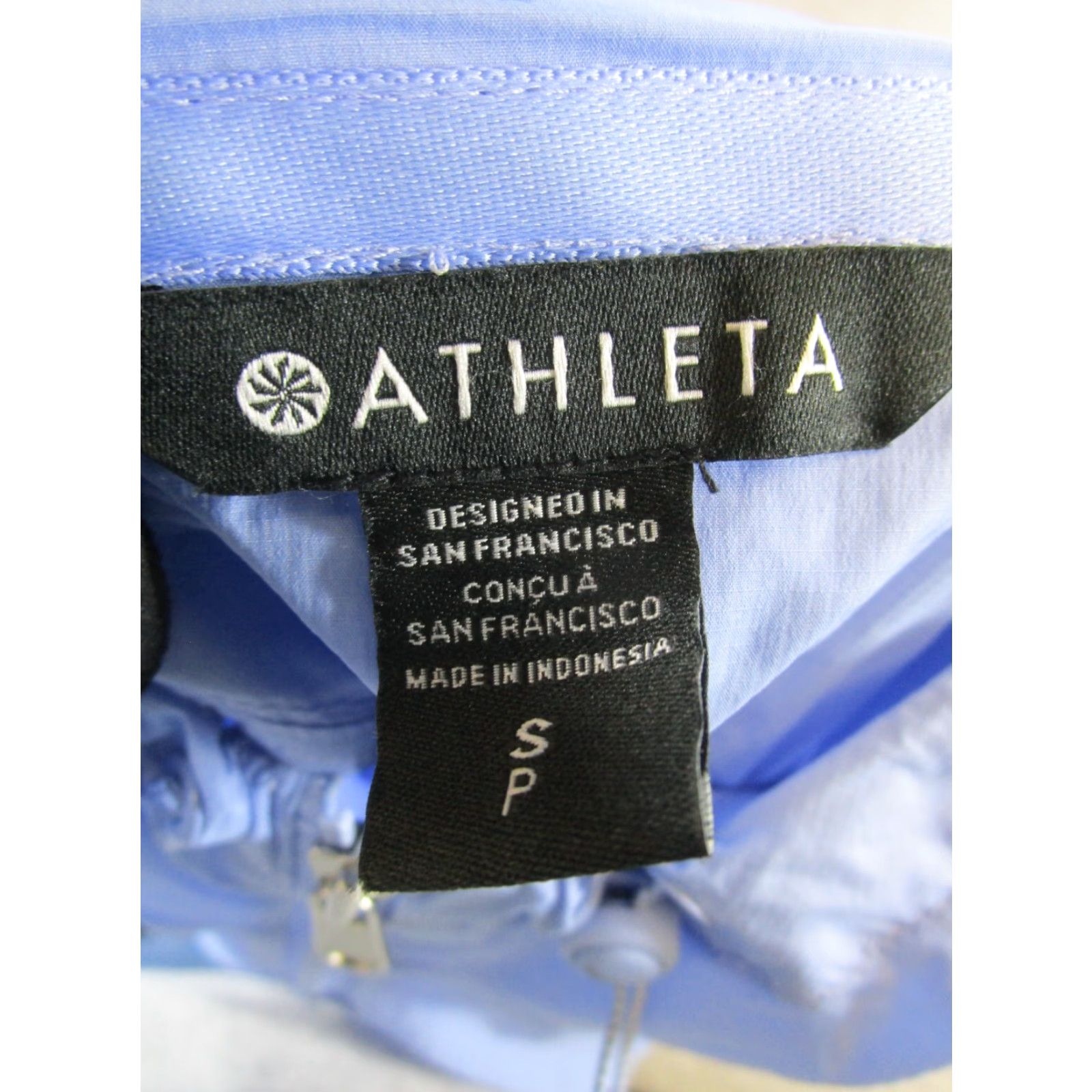 Athleta ATHLETA Hoodie Women's Small Blue Full Zip Running Activewear Size S / US 4 / IT 40 - 3 Thumbnail
