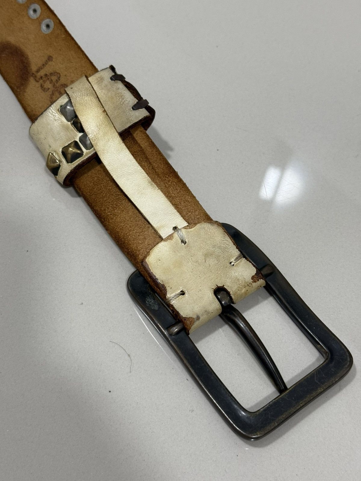 Lee Vtg Lee Stud Belt Size 34 - 5 Thumbnail