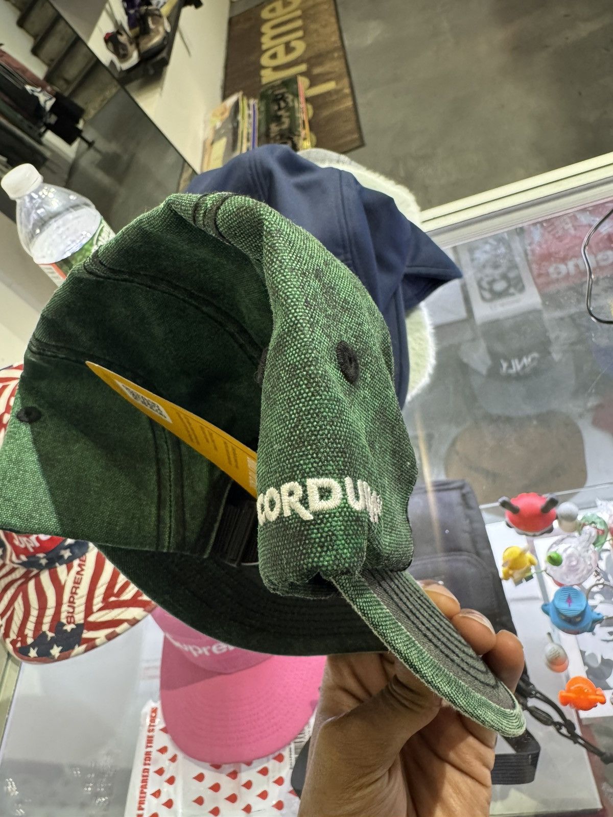 Supreme Supreme Washed Cordura Camp Cap (FW22) Dark Green Size ONE SIZE - 2 Thumbnail