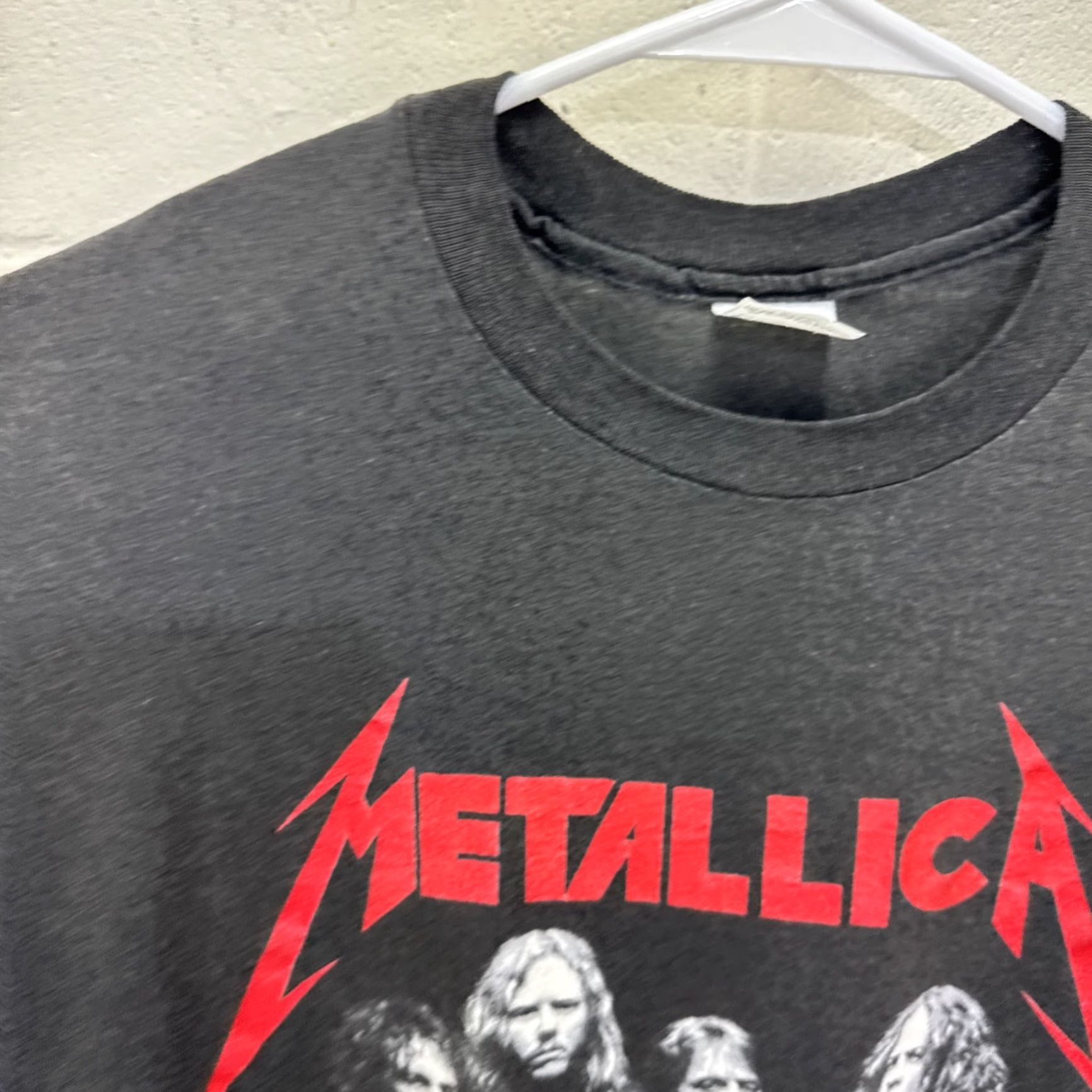 Vintage VINTAGE 1980s Metallica And Justice For All T-Shirt Unisex L/XL Black Graphic Tee Rock Faded Rare Size US L / EU 52-54 / 3 - 4 Thumbnail
