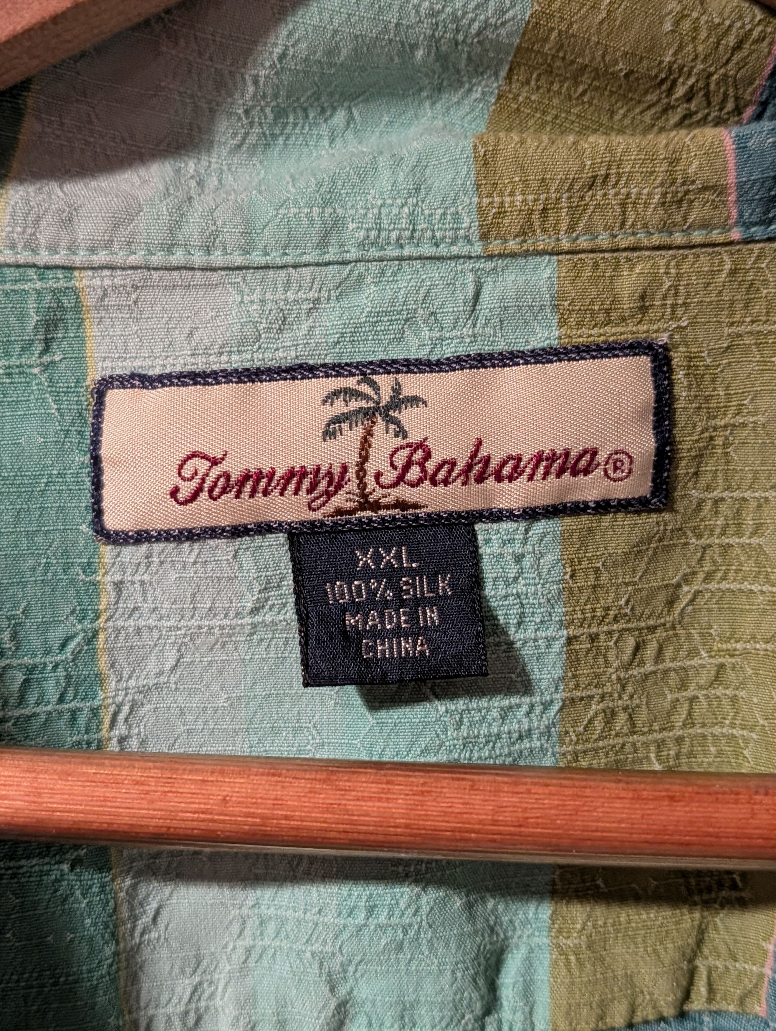 Tommy Bahama Tommy Bahama XX-Large Stripe Silk Button Up Shirt Size US XXL / EU 58 / 5 - 2 Thumbnail