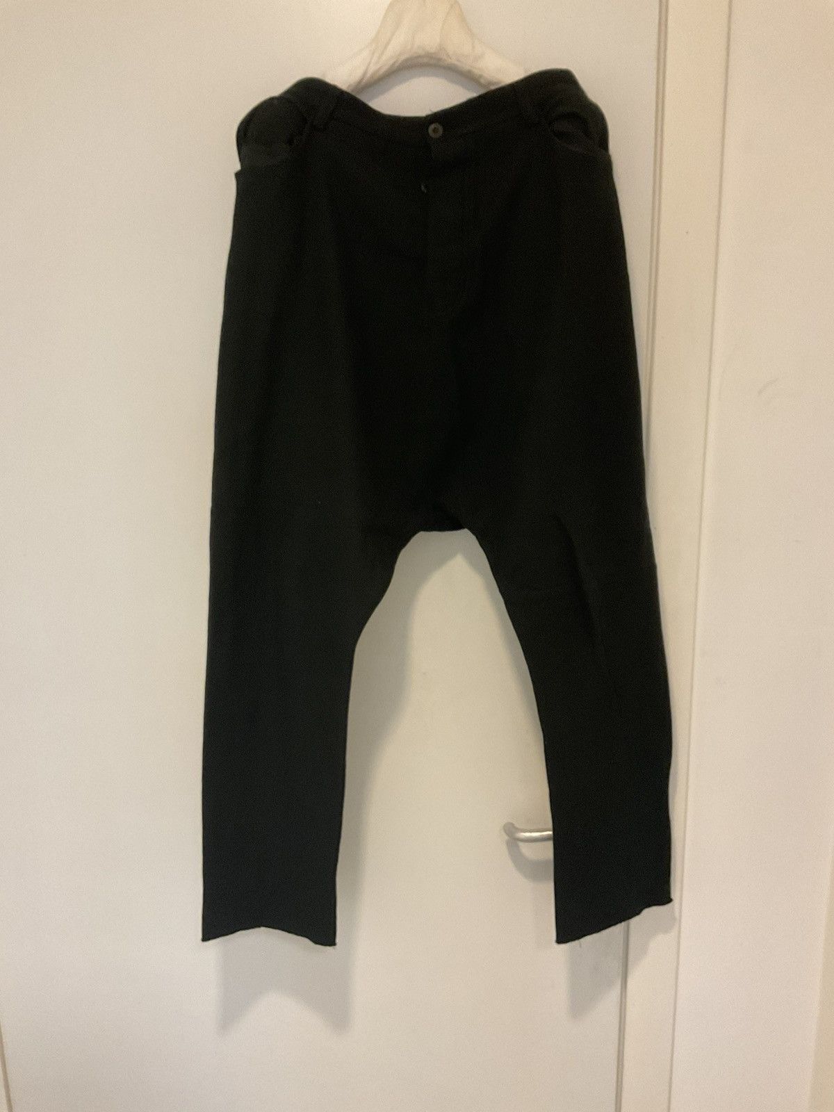 image of Lost Found Ria Dunn Cotton Cropped Pants in Black, Men's (Size 33)