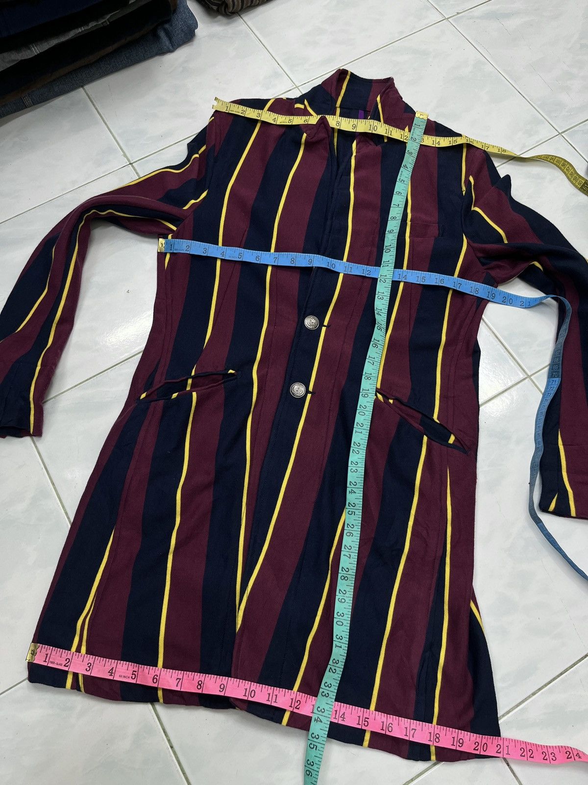 Japanese Brand 🔥🔥🔥ARCHIVE PPFM MULTICOLOUR STRIPE JACKET Size S / US 4 / IT 40 - 14 Thumbnail