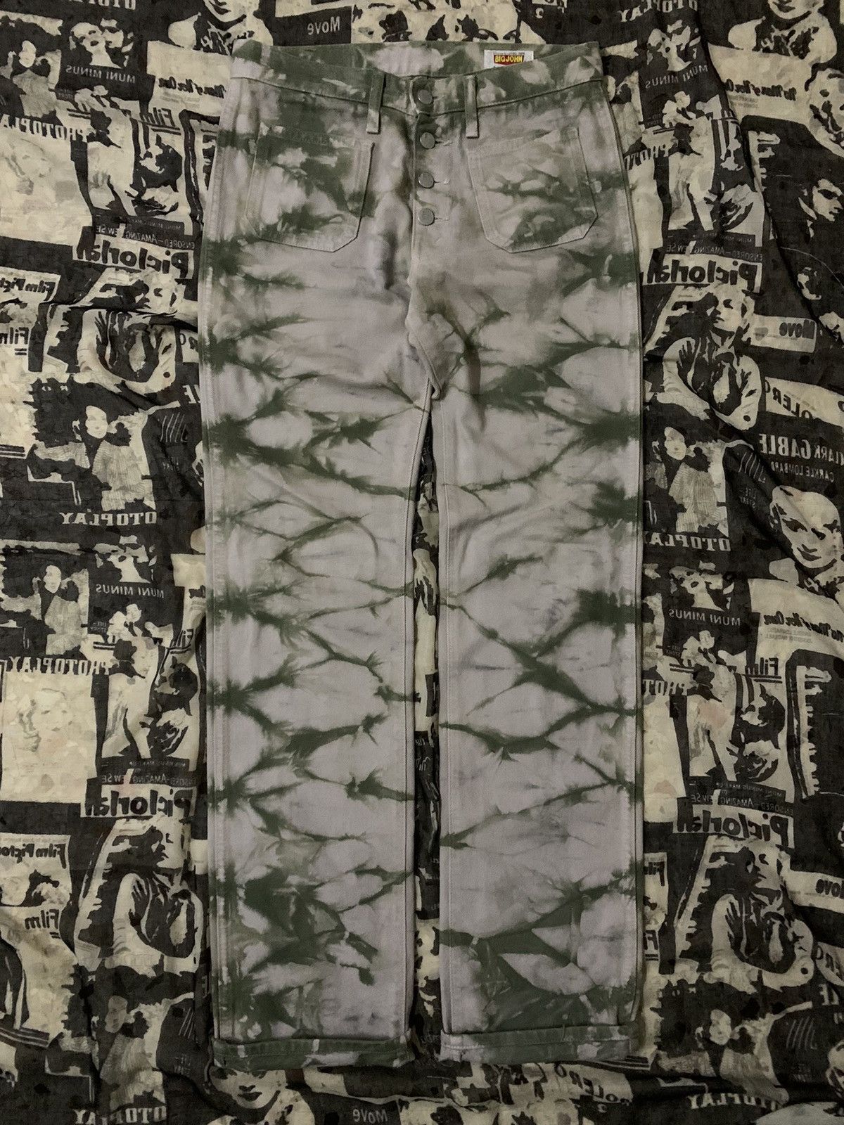 Big John 💥Vintage 90s Big John Japan Tie Dye Pant Size US 30 / EU 46 - 1 Thumbnail