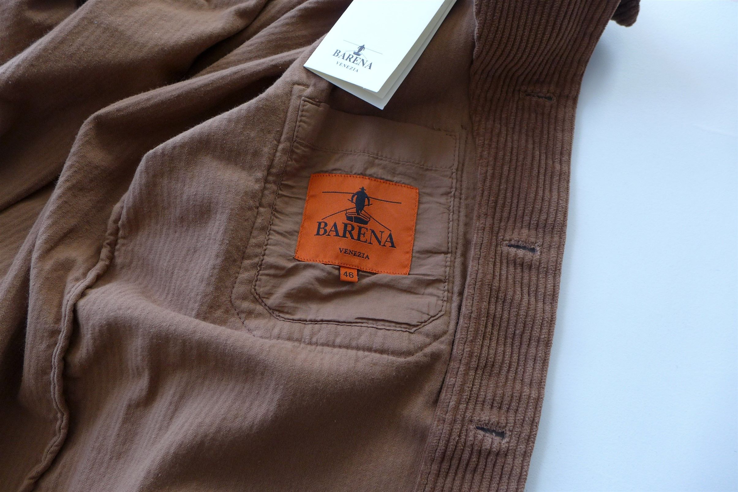 Barena Batipai Overshirt - Brown Corduroy