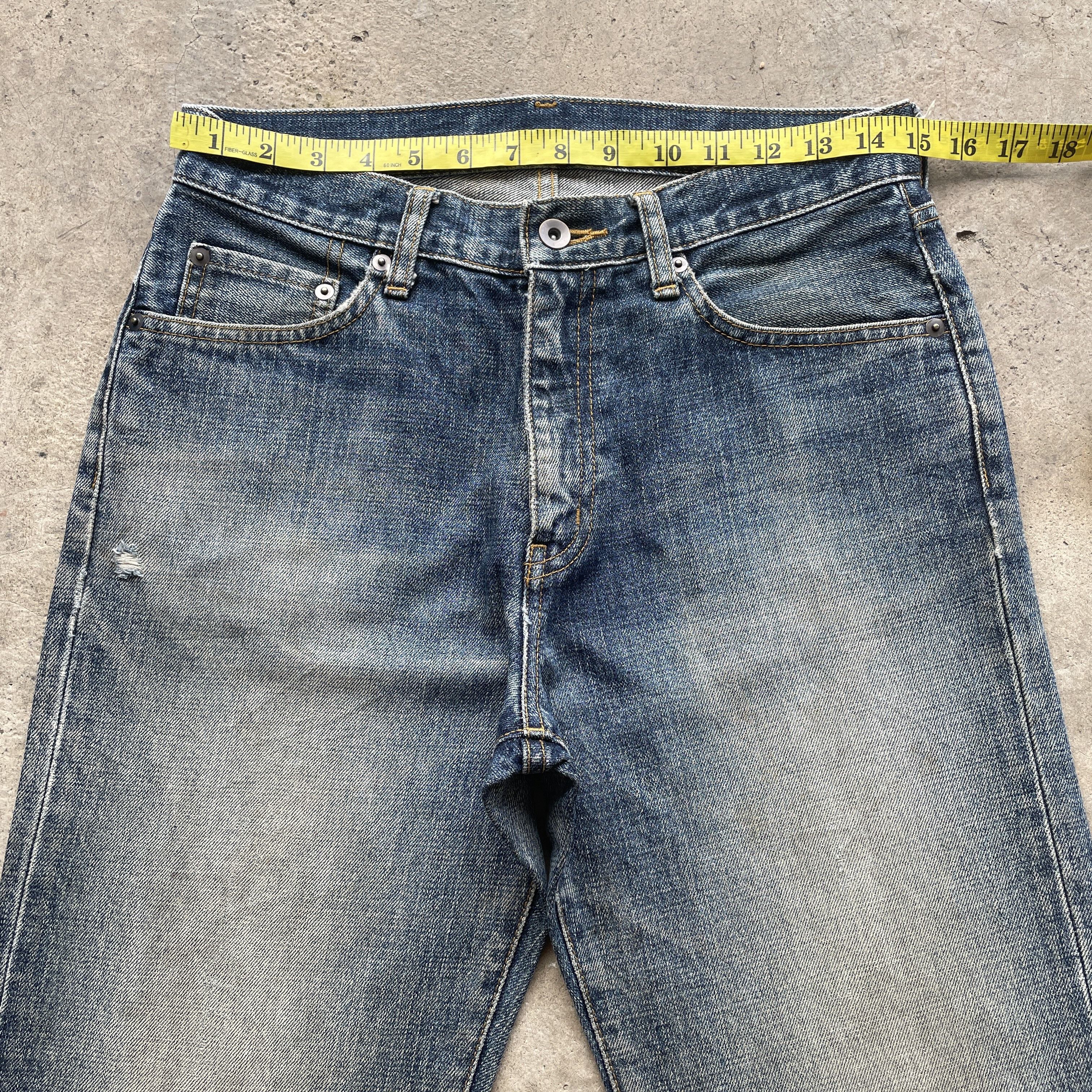 Japanese Brand Vintage Japanese MudWash Denim Faded Jeans Pants W30x30 Size US 30 / EU 46 - 5 Thumbnail