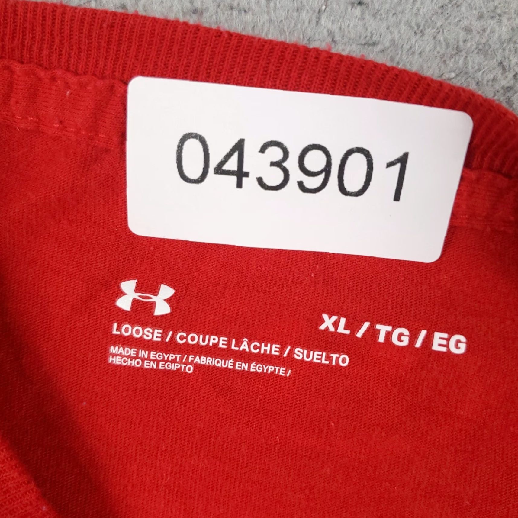 Under Armour Under Armour T-Shirt Mens XL Red Short Sleeve Crew Neck Cotton Blend Logo Modern Sports Adult Size US XL / EU 56 / 4 - 7 Thumbnail