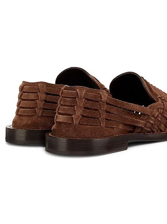 Brunello Cucinelli os11x0226 Woven Leather Sandals in Brown Size US 10.5 / EU 43-44 - 3 Thumbnail