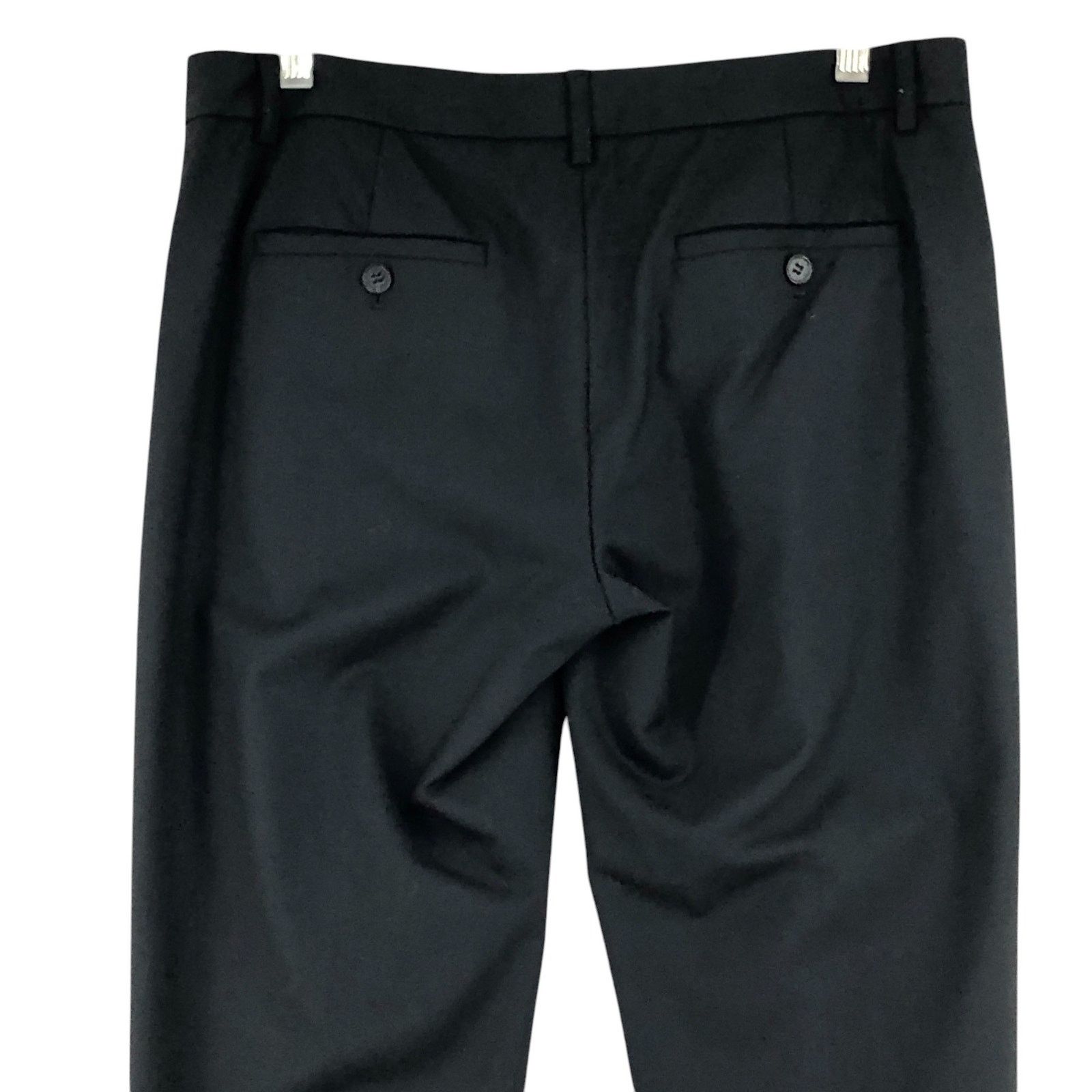 Theory Theory Size 8 Trousers Pants Tapered Leg Wool Black USA Made Size 30" / US 8 / IT 44 - 6 Thumbnail
