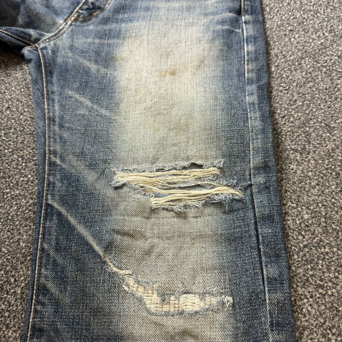Japanese Brand 🔥🇯🇵 Vintage 90s Japanese Denim Chessking Bobson Distressed Size US 31 - 17 Thumbnail