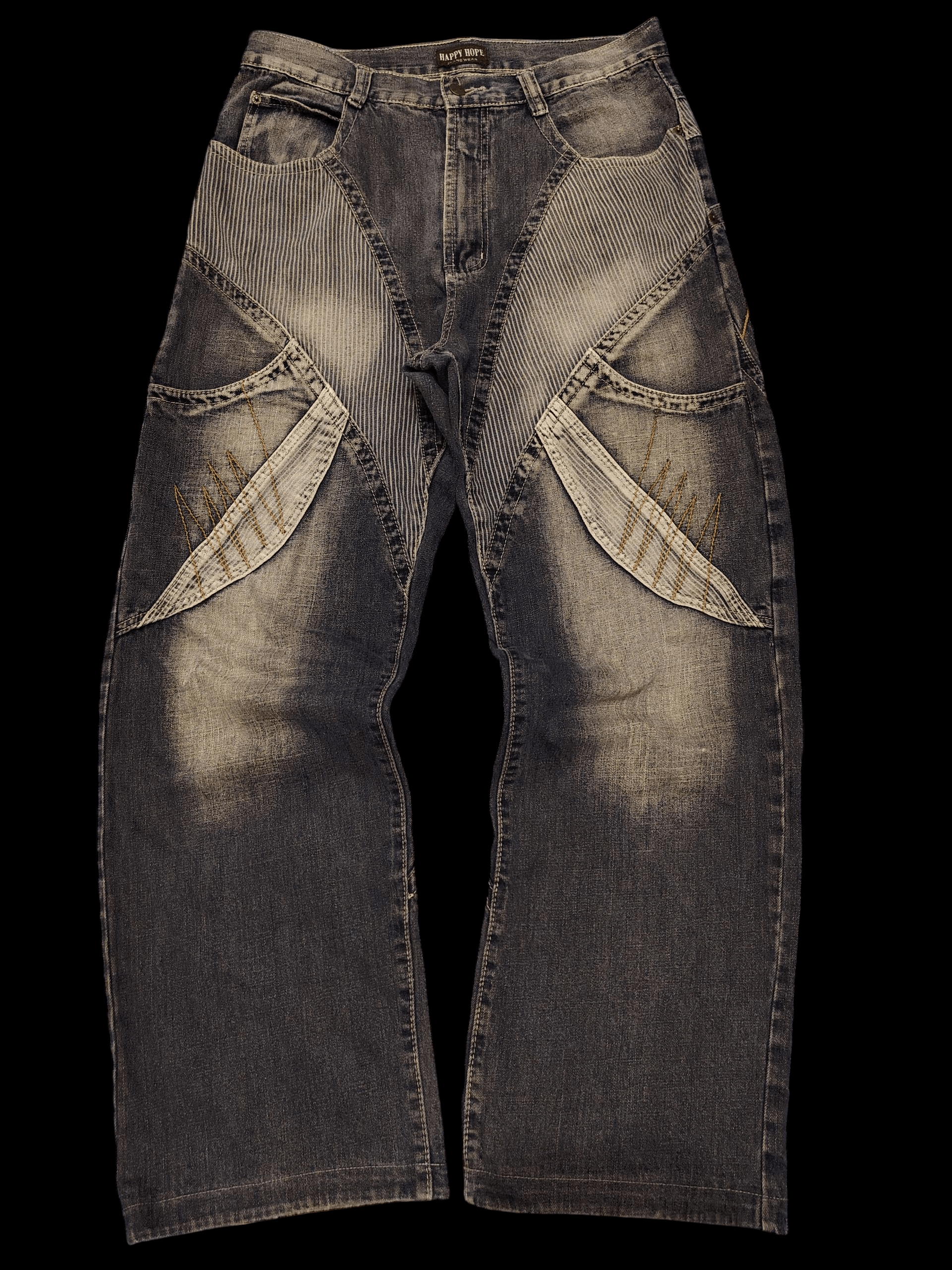 💥Insane💥 90s Happy Hope Flared jeans Baggy Hip hop style
