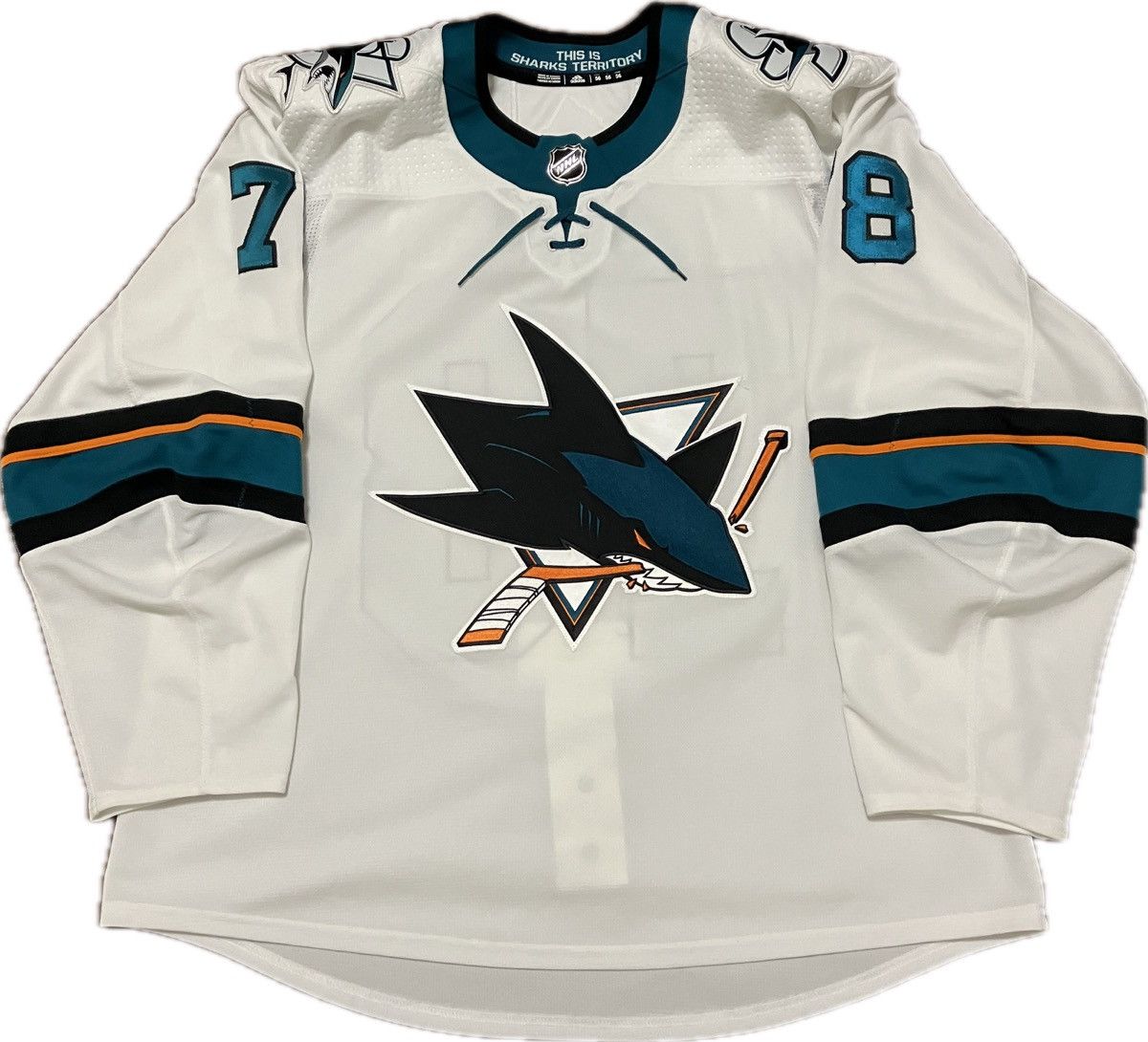 San Jose Sharks Weinger TI Adidas MiC NHL Hockey Jersey 56