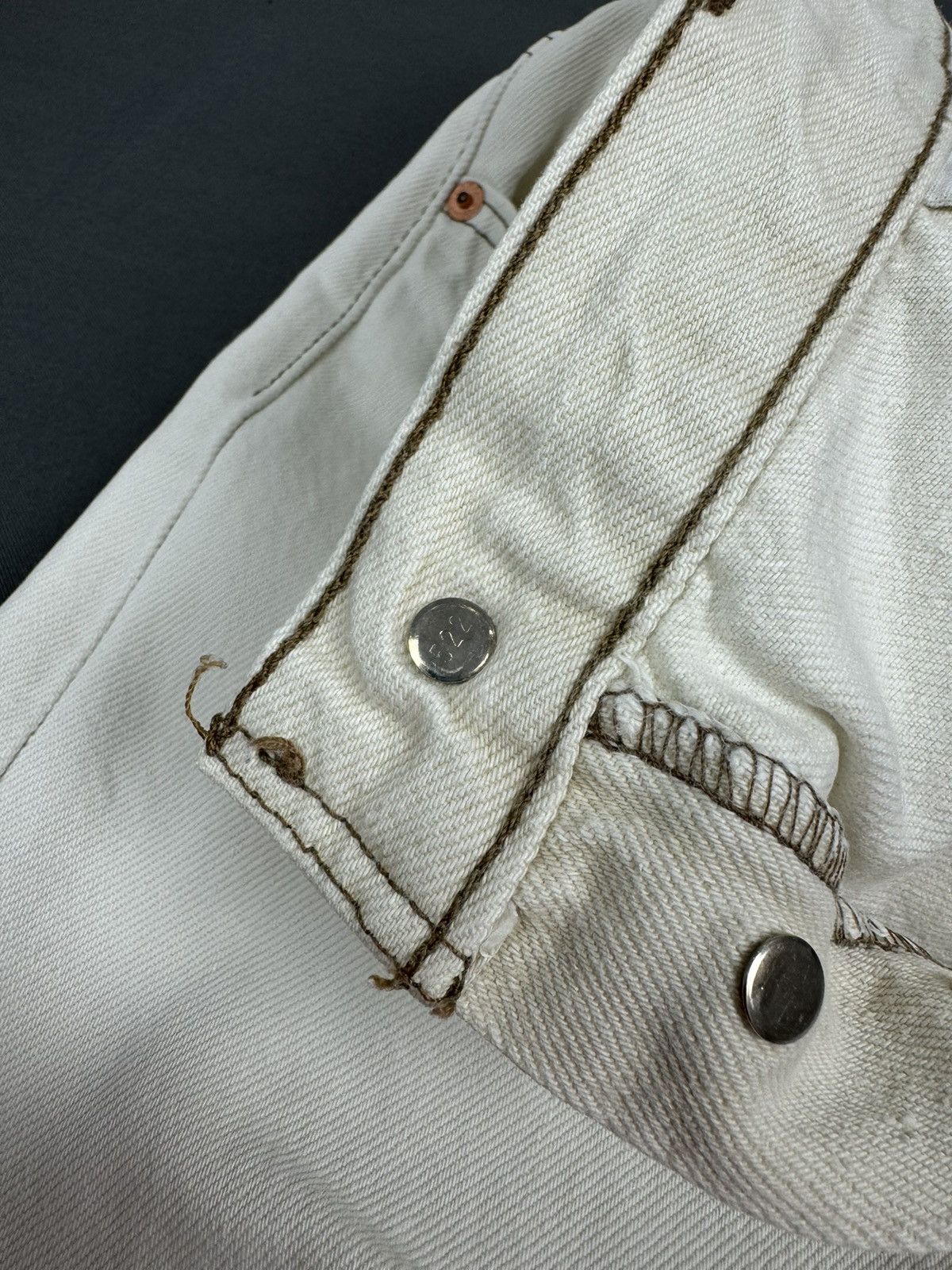 Levi's 90’s Vintage Faded Levi’s 501 White Jeans Pants Made in USA Size US 38 / EU 54 - 14 Thumbnail