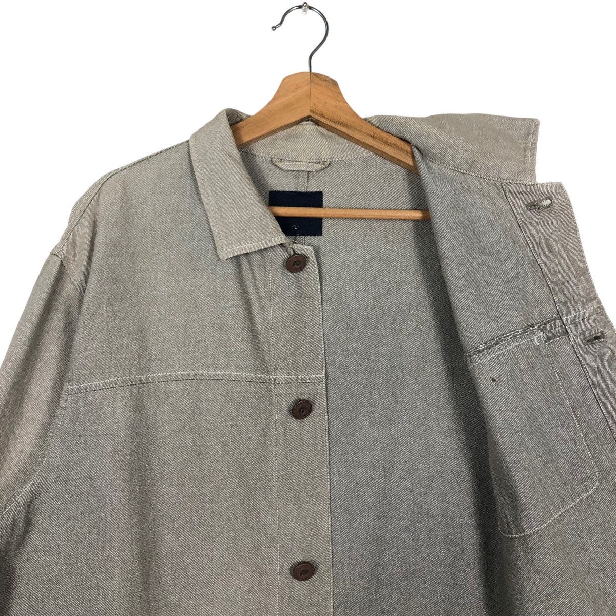 Japanese Brand 🔥90’s Hickory Chore Jacket Work Uniqlo Made in Japan Size US L / EU 52-54 / 3 - 9 Thumbnail