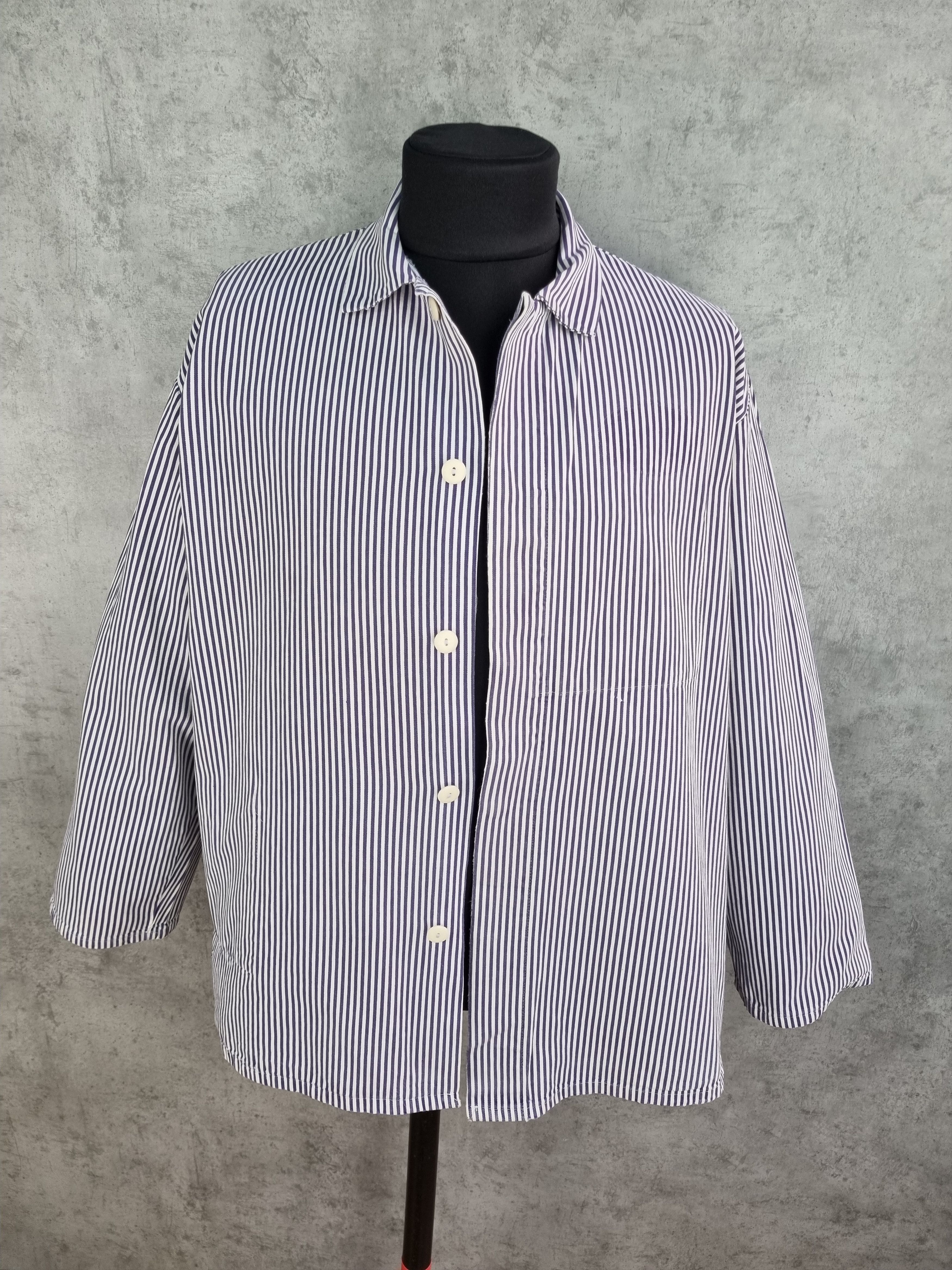 Le Laboureur × Vetra Vintage Striped Sailing Marina Worker German Light Jacket Size US XXL / EU 58 / 5 - 3 Thumbnail