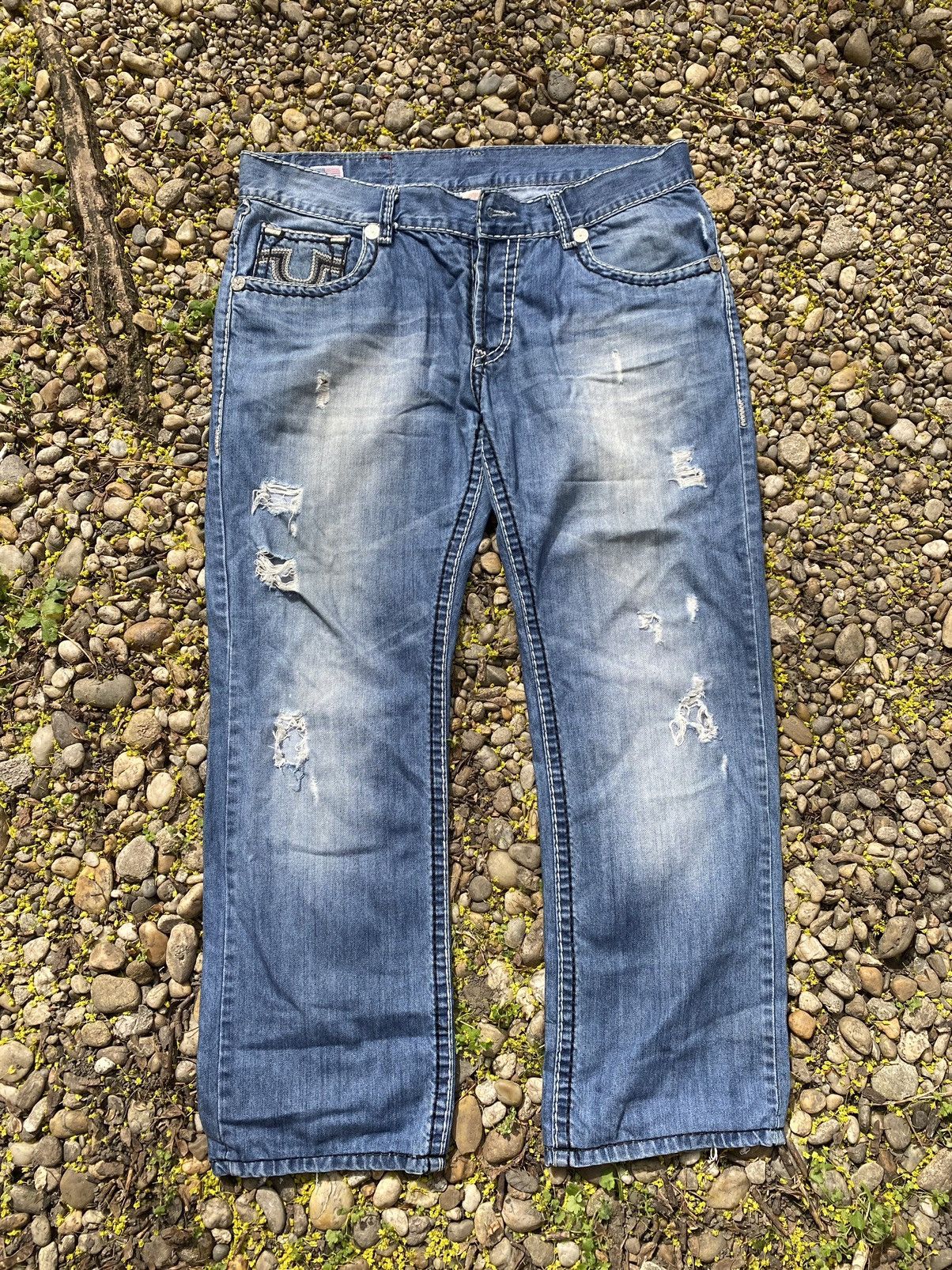 True Religion × Vintage Vintage True Religion Y2K Jeans Size US 38 / EU 54 - 2 Thumbnail