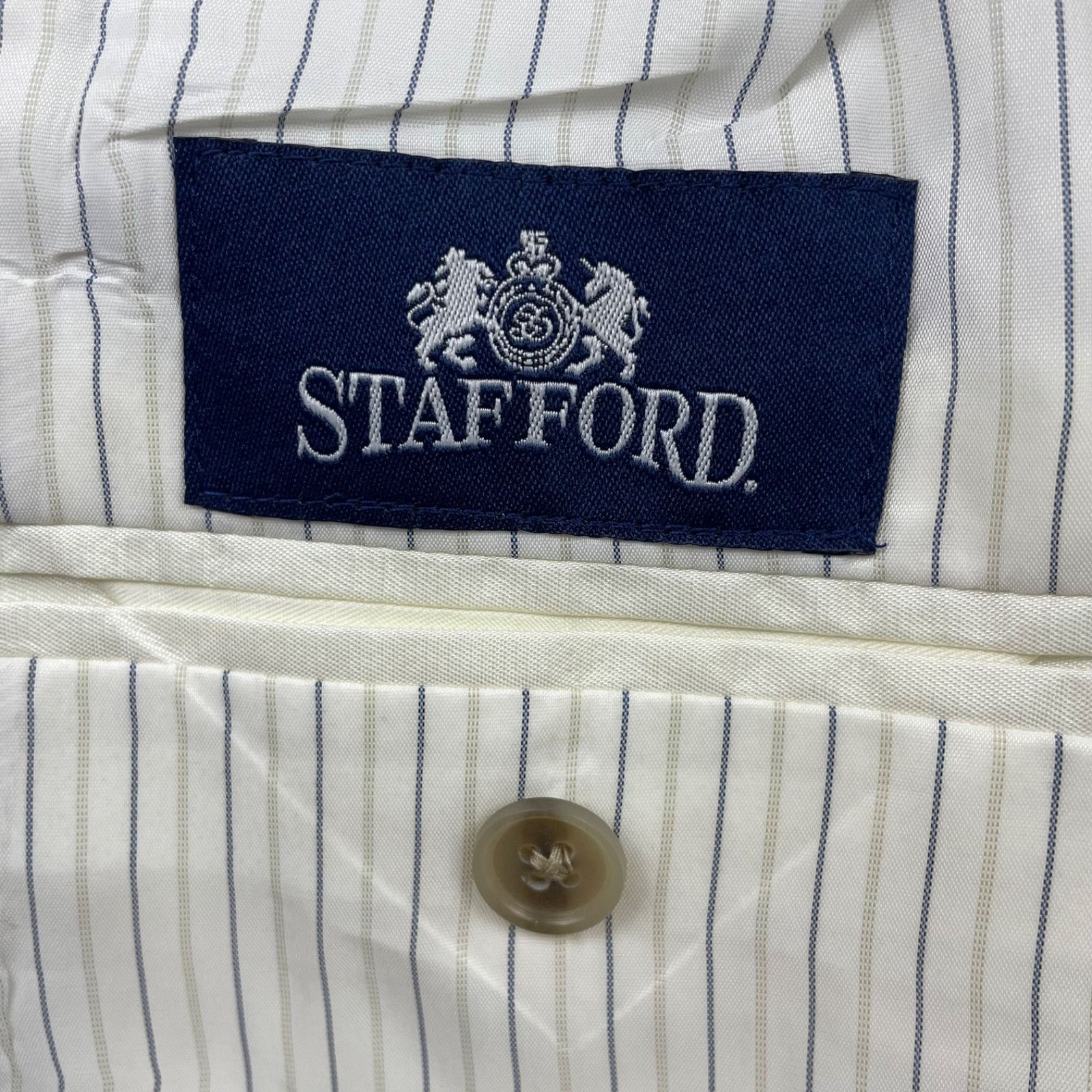 Stafford Stafford Men's Performance 2-Button Suit Light Khaki/Tan • 4 Size 40R - 6 Thumbnail