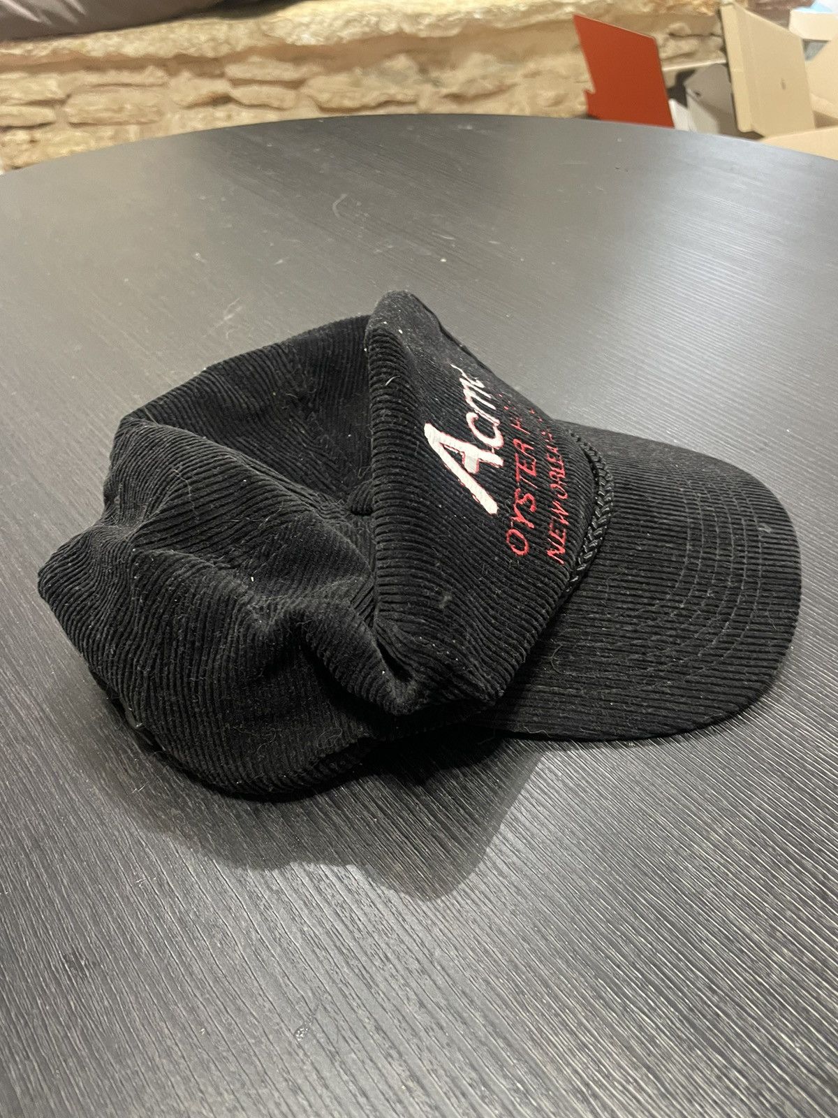 Other Vintage Acme Oyster House NOLA Black Corduroy Rope Hat Cap Size ONE SIZE - 2 Thumbnail