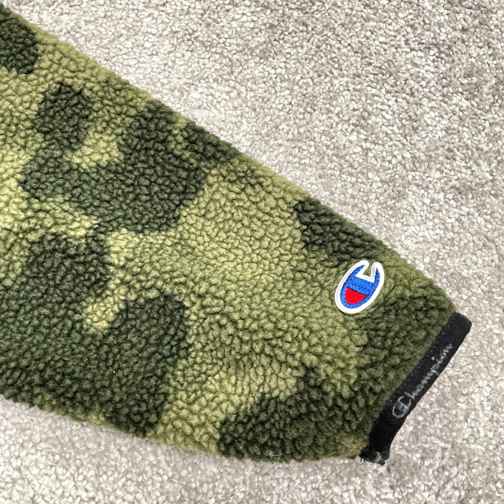 Champion Champion Hoodie Men Medium Green Camouflage Fleece Sherpa Pullover All Seasons Jacket? Size US M / EU 48-50 / 2 - 6 Thumbnail