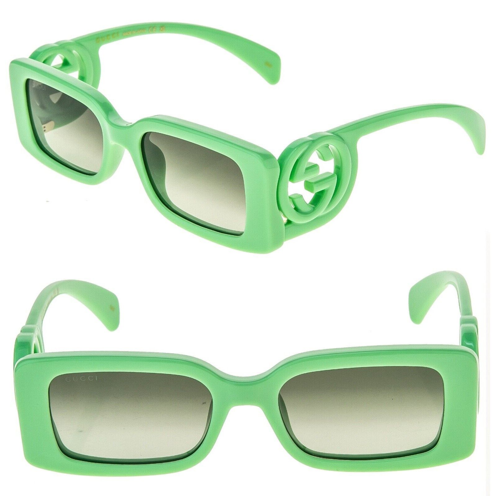 Gucci NEW Gucci Sunglasses GG1325S 004 Green / Green Gradient Size ONE SIZE - 4 Thumbnail