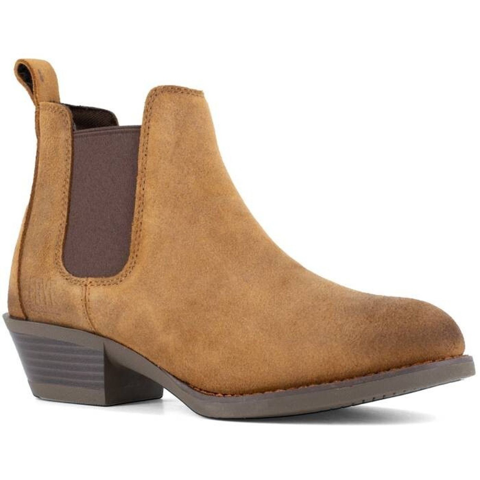 Frye Frye Womens Brown Leather Steel Toe Chelsea Booties US 7.5M Size US 7.5 / IT 37.5 - 1 Thumbnail