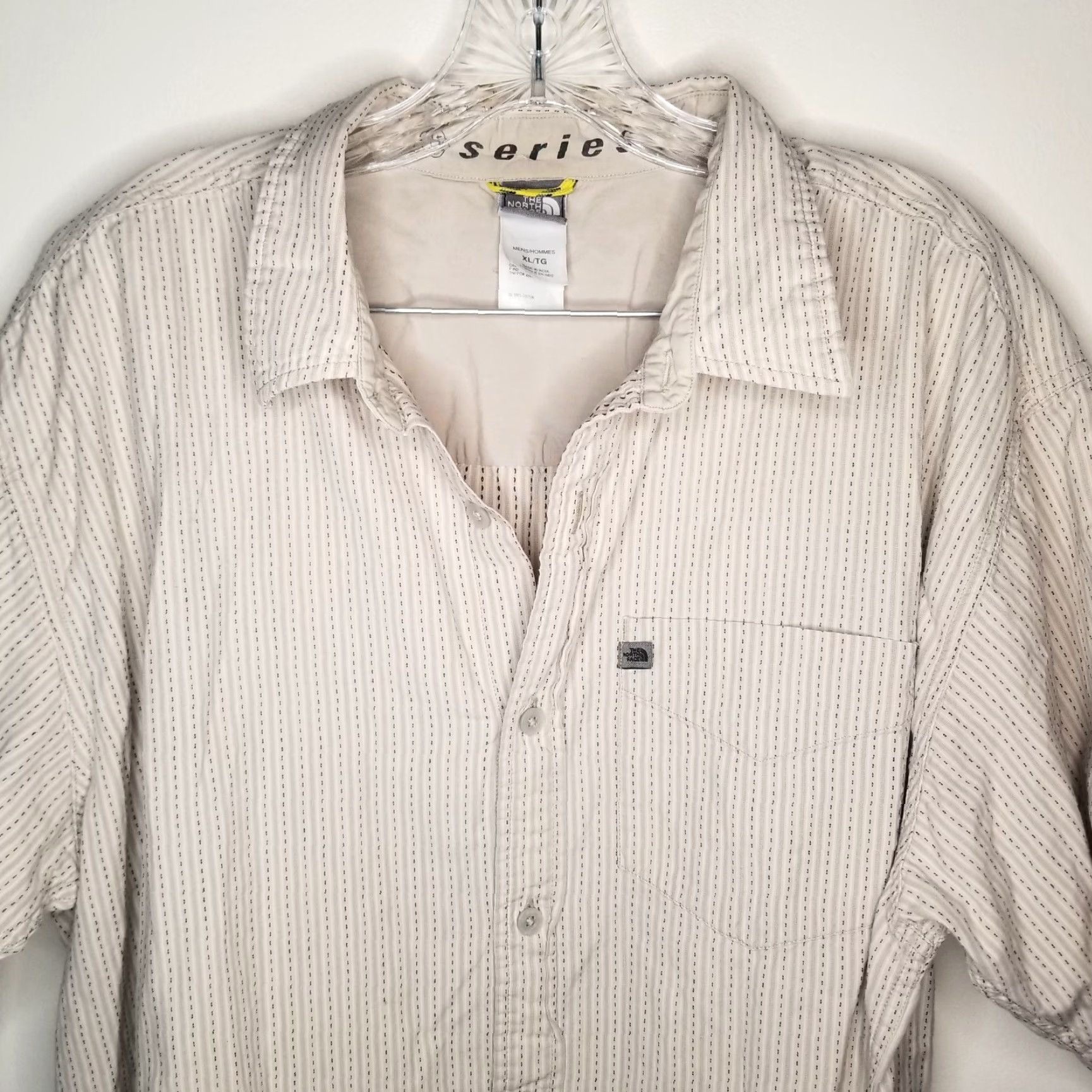 The North Face The North Face Shirt Mens XL Beige Short Sleeve Button-Up A5 Series Size US 36 / EU 52 - 2 Thumbnail